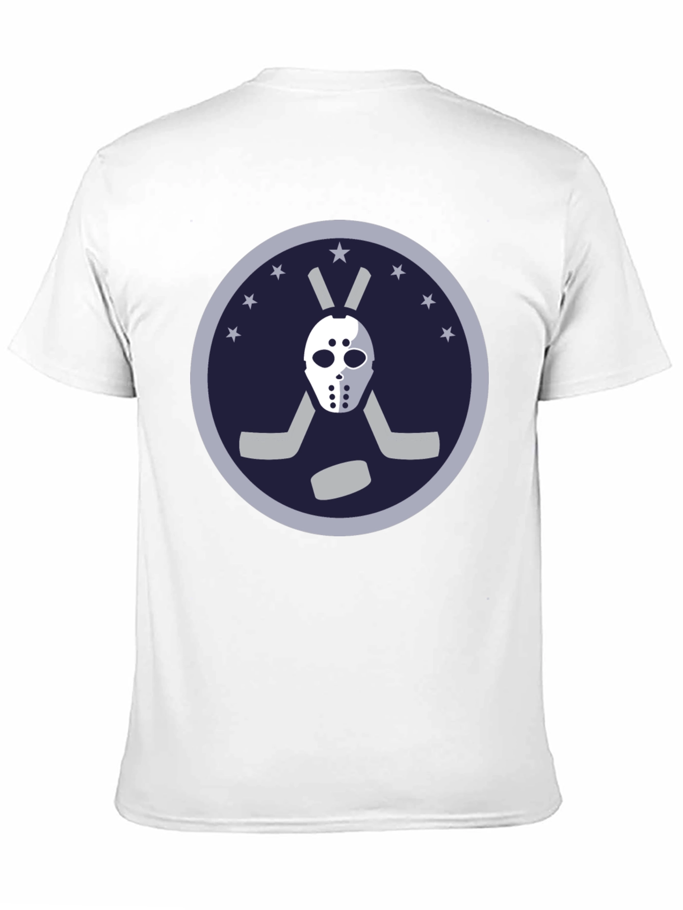 Hockey Mask Graphic Tee - Black Cotton T-Shirt