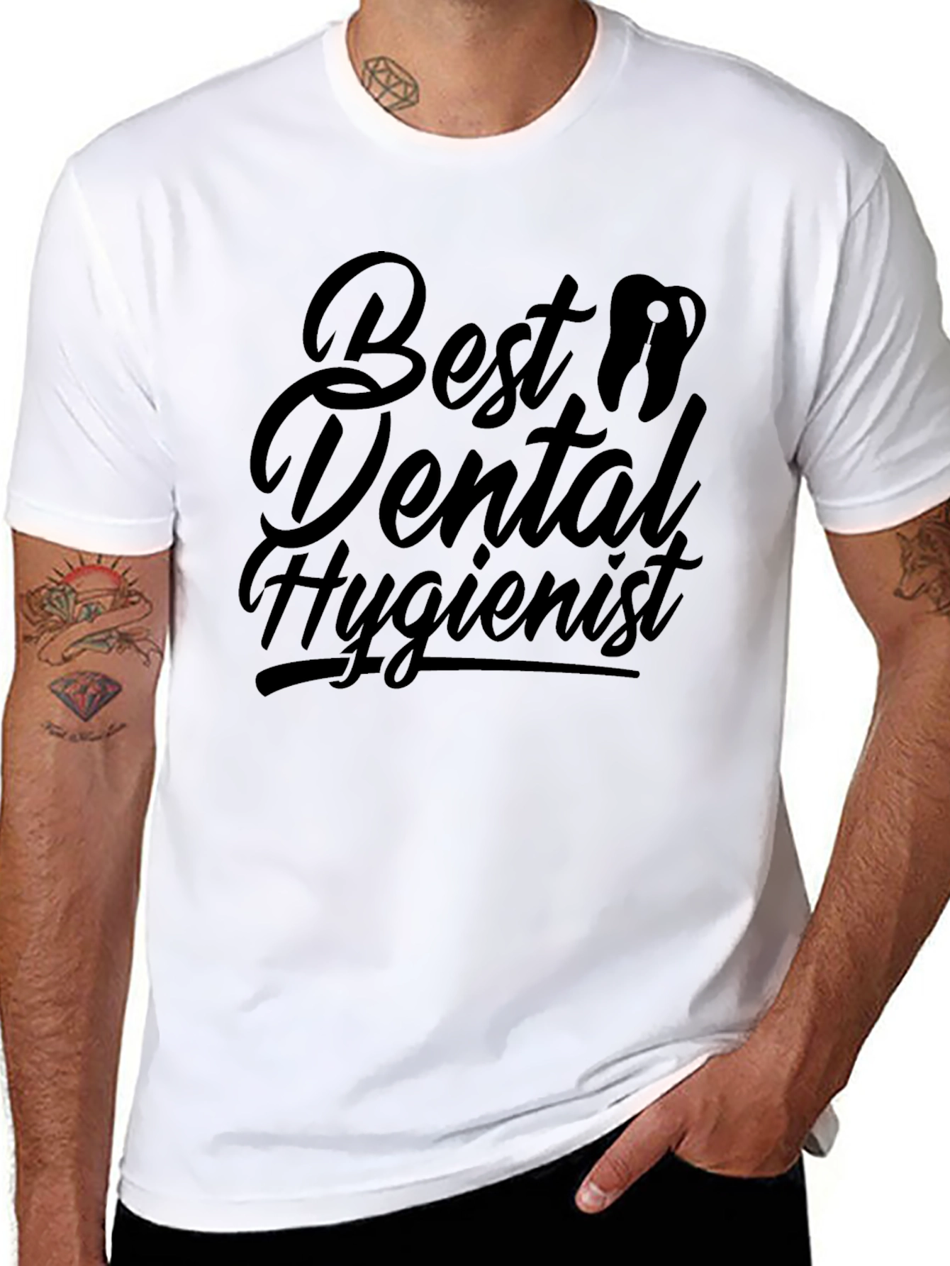 Best Dental Hygienist Black T-Shirt