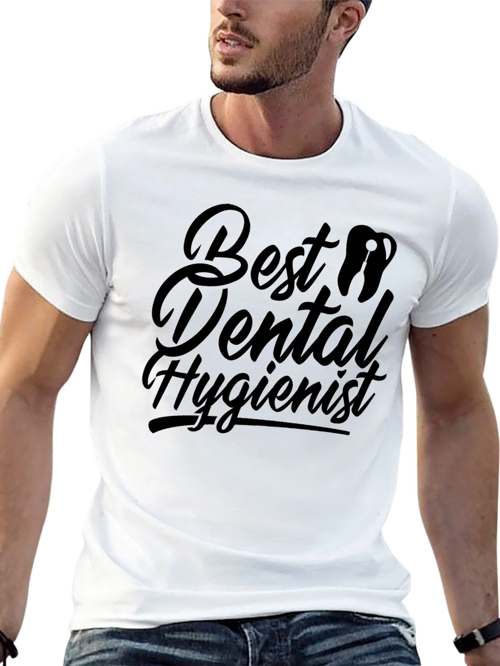 Best Dental Hygienist Black T-Shirt
