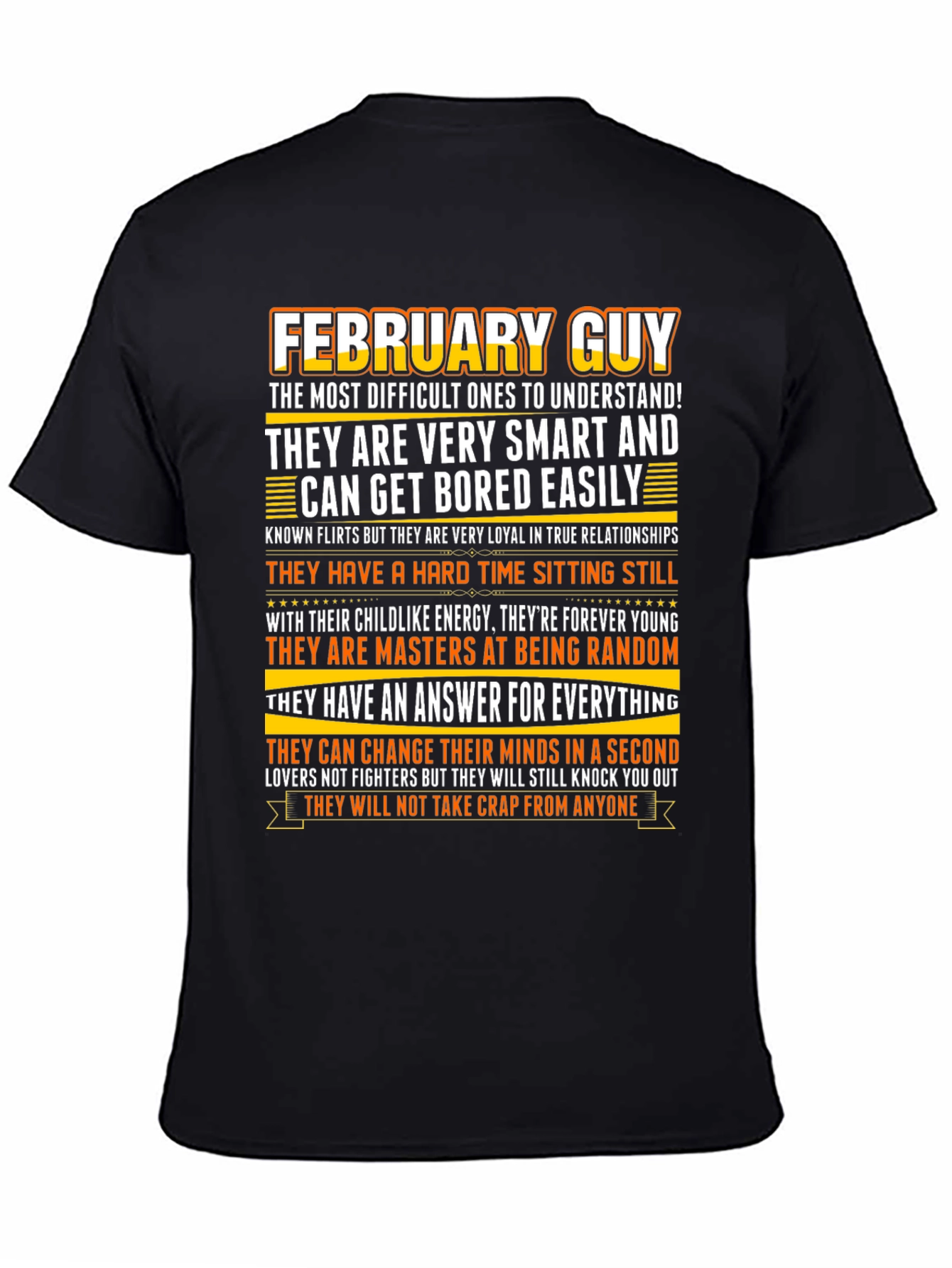 February Guy Zodiac Birthday T-Shirt