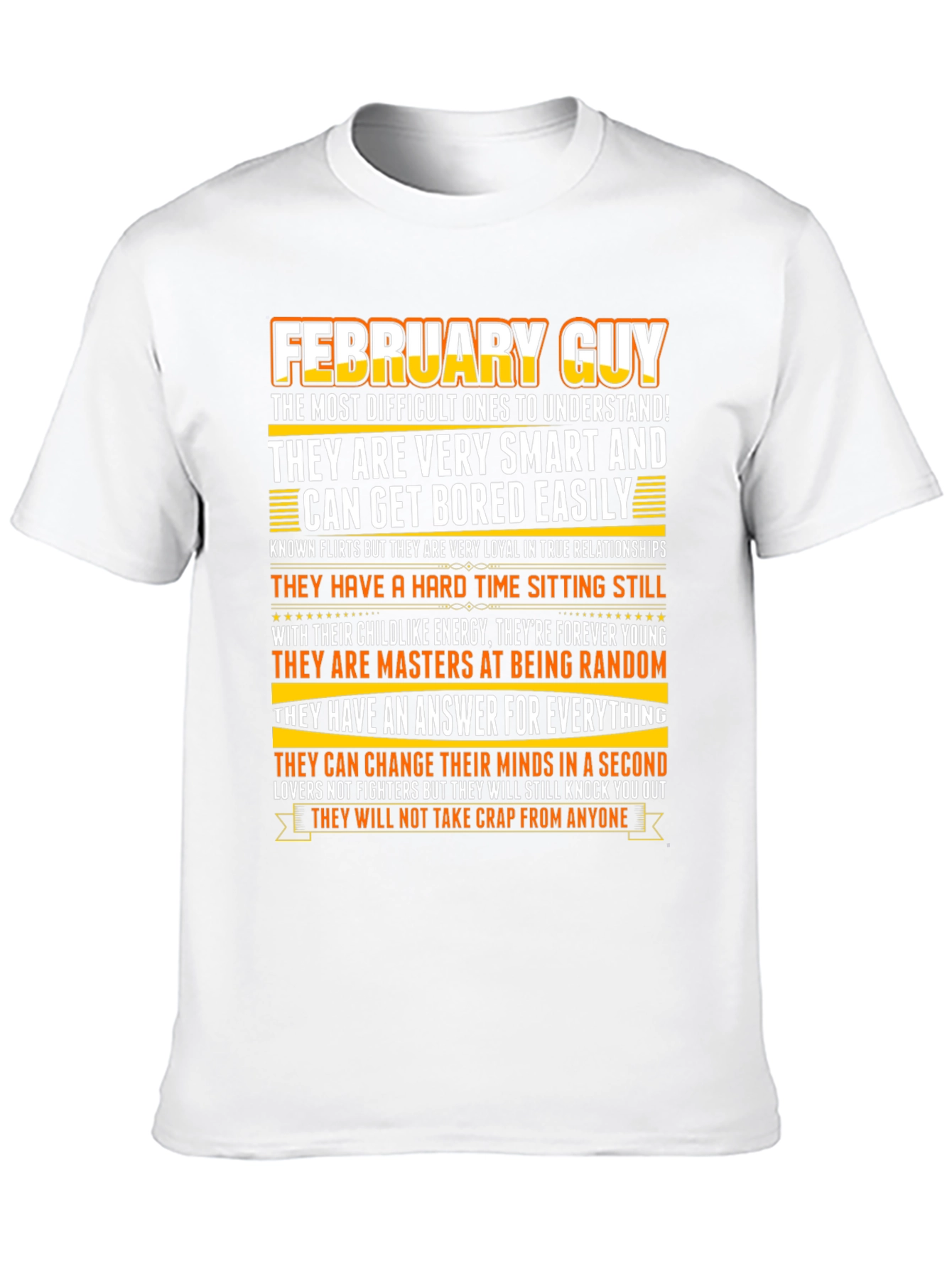 February Guy Zodiac Birthday T-Shirt