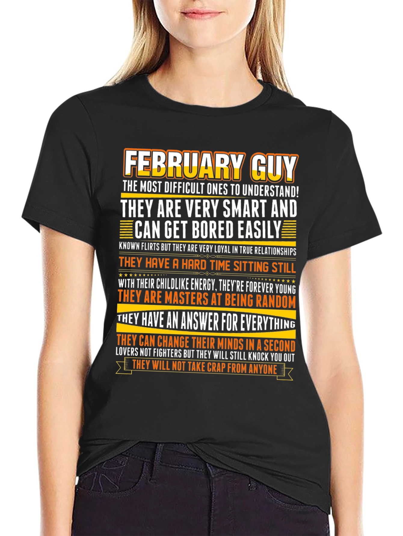 February Guy Zodiac Birthday T-Shirt