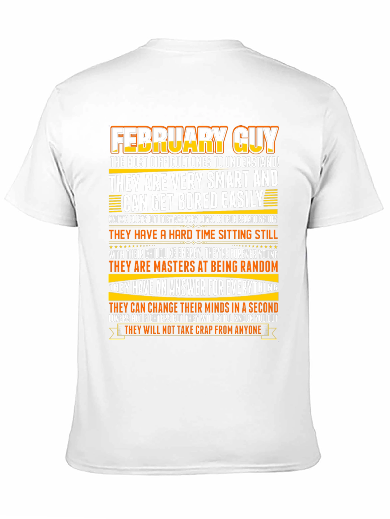 February Guy Zodiac Birthday T-Shirt