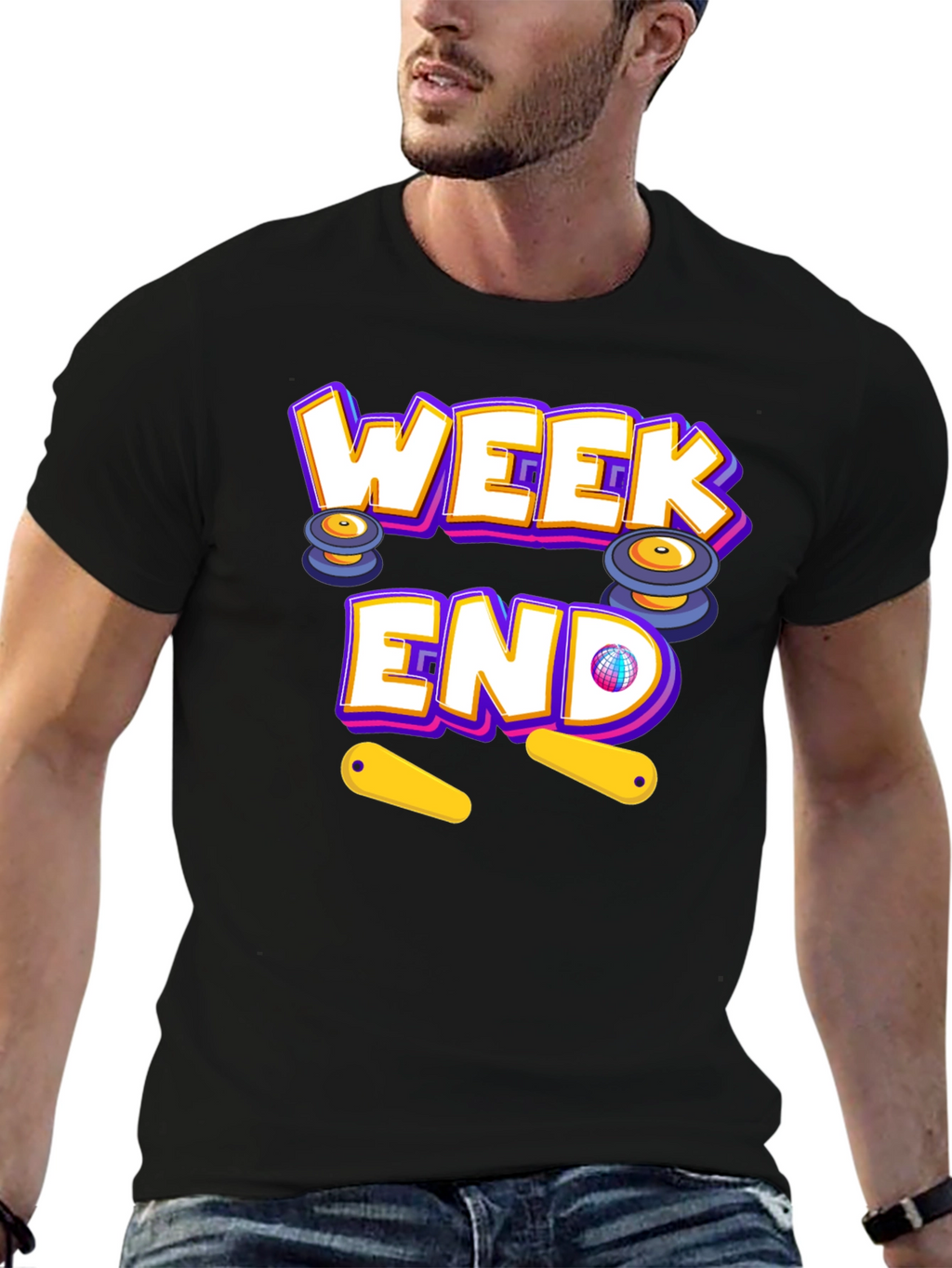 Weekend Pinball T-Shirt - Fun Casual Wear