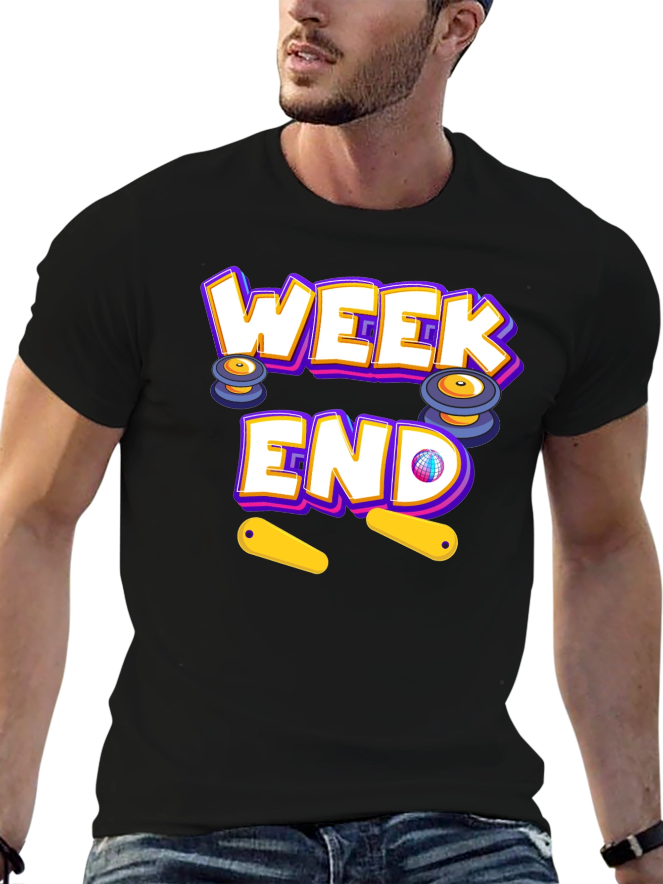 Weekend Pinball T-Shirt - Fun Casual Wear