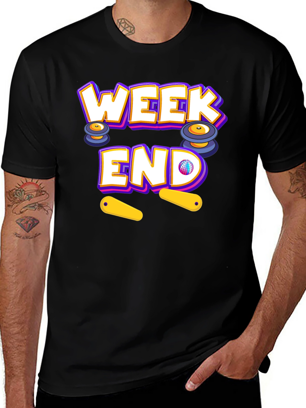 Weekend Pinball T-Shirt - Fun Casual Wear