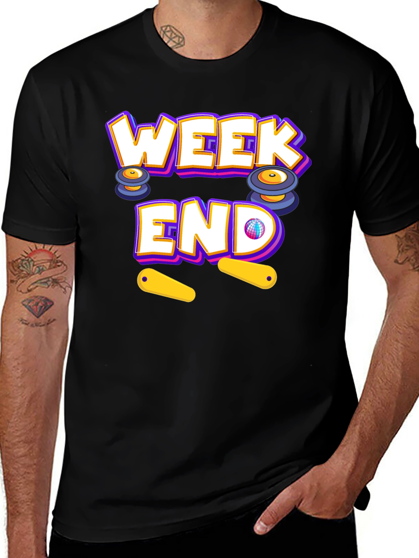 Weekend Pinball T-Shirt - Fun Casual Wear