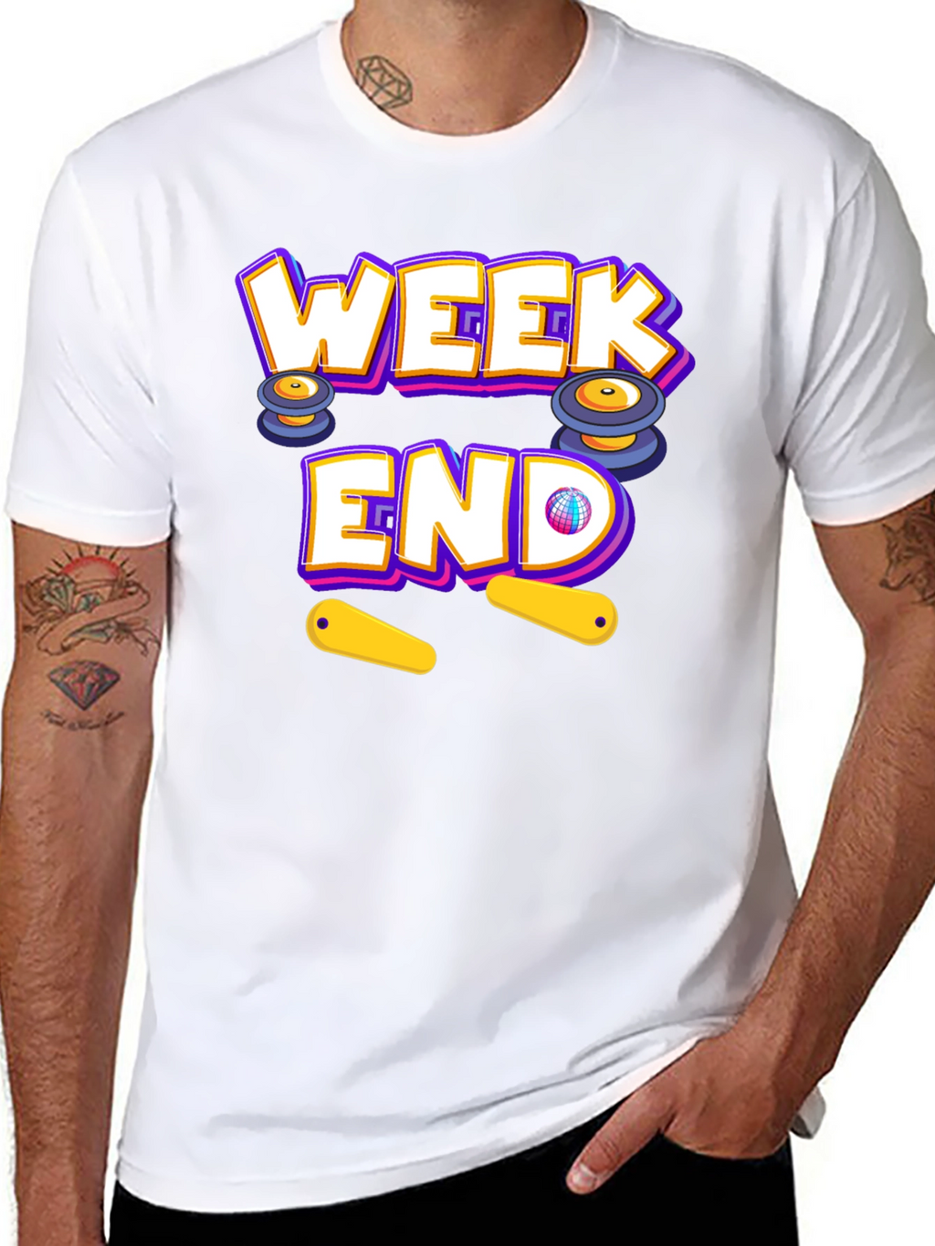 Weekend Pinball T-Shirt - Fun Casual Wear