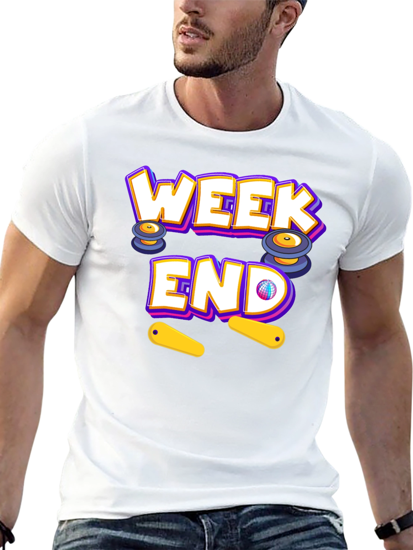 Weekend Pinball T-Shirt - Fun Casual Wear