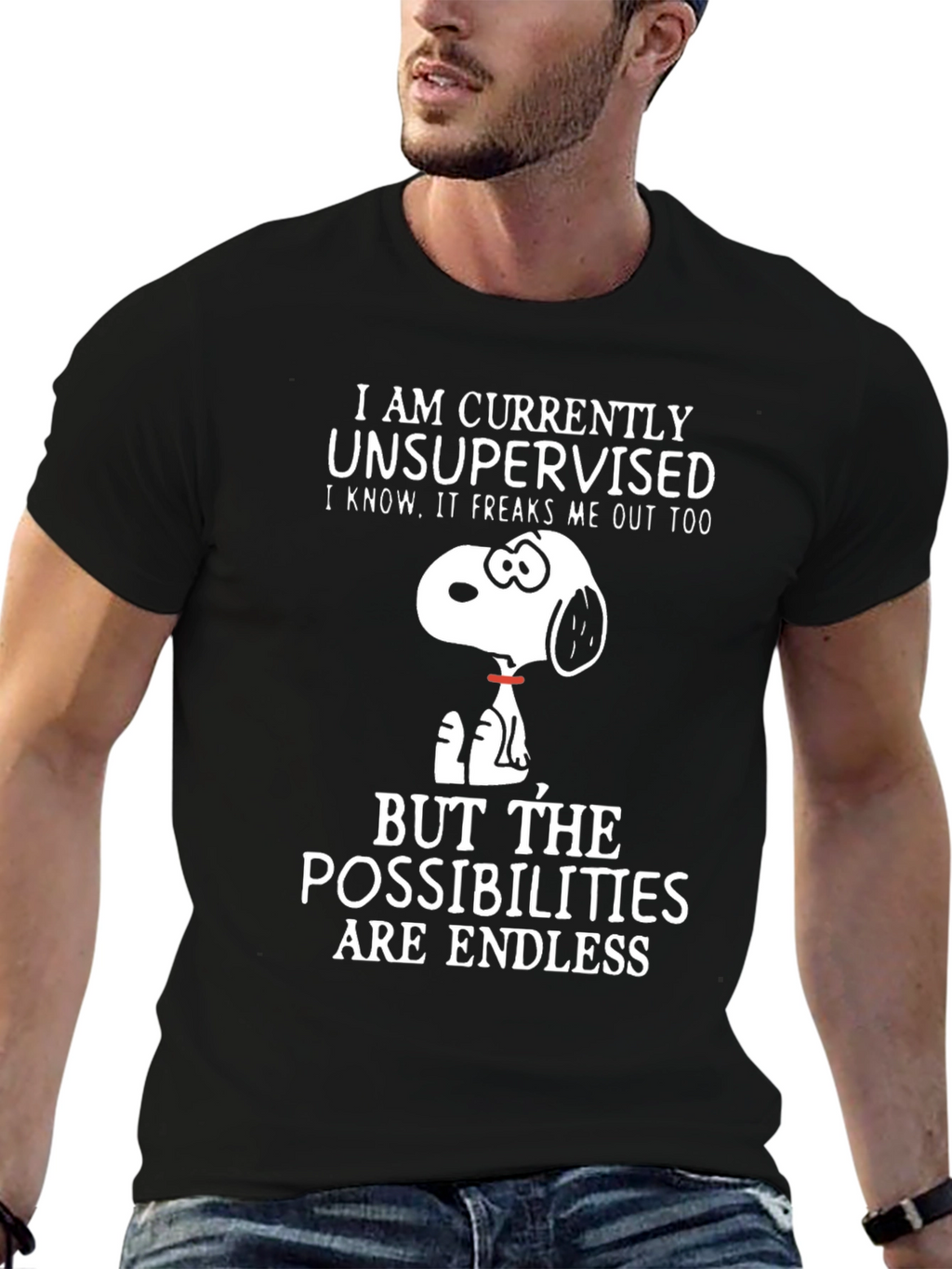 Unsupervised Snoopy T-Shirt - Endless Possibilities
