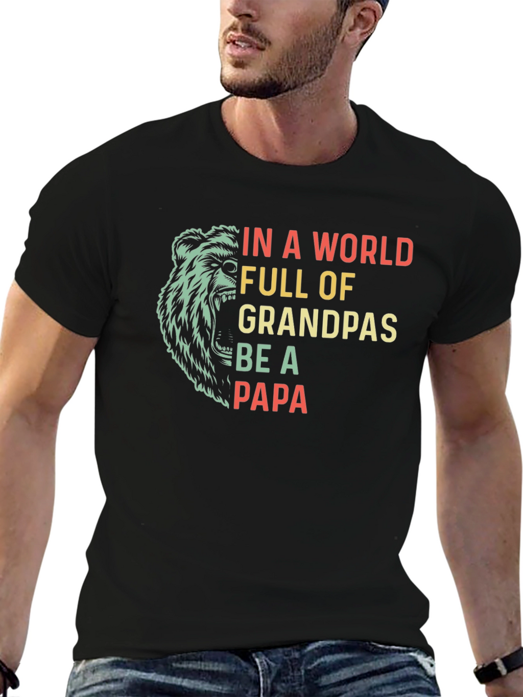 Be a Papa Mens Graphic T-Shirt