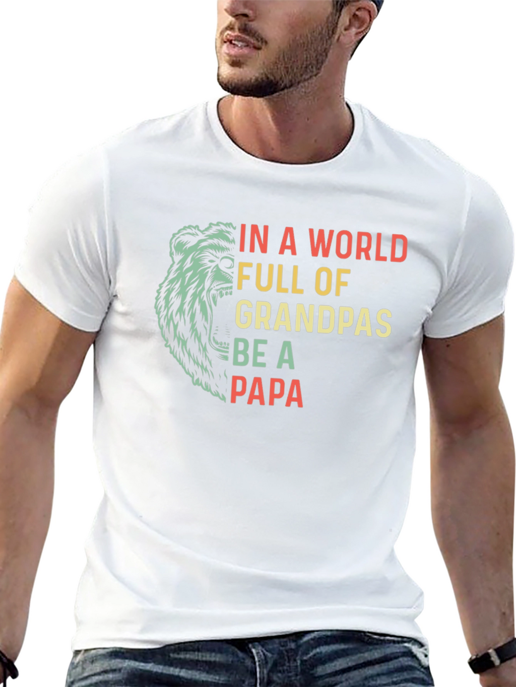 Be a Papa Mens Graphic T-Shirt