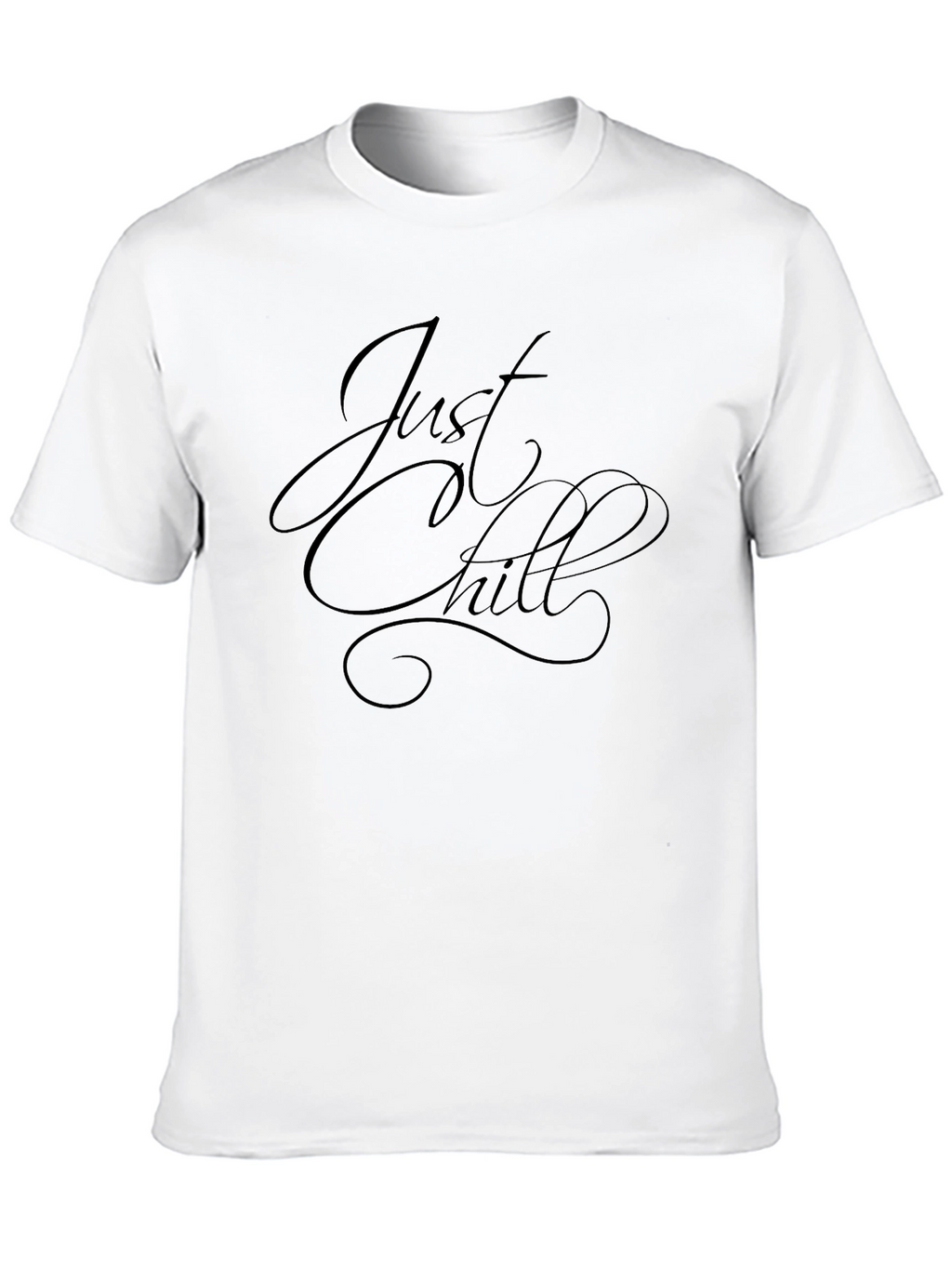 Just Chill Black Graphic Tee