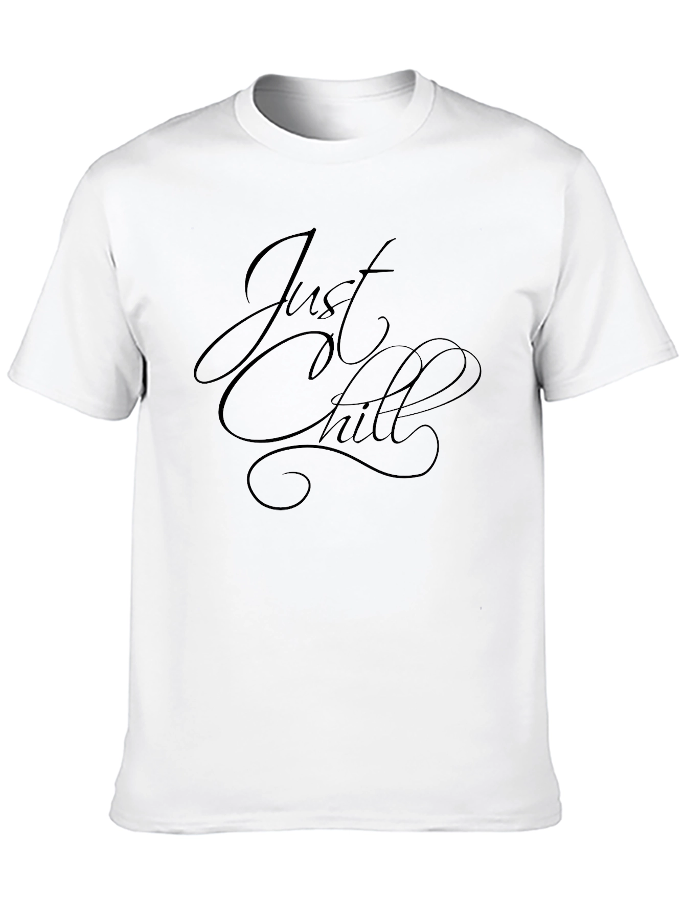 Just Chill Black Graphic Tee