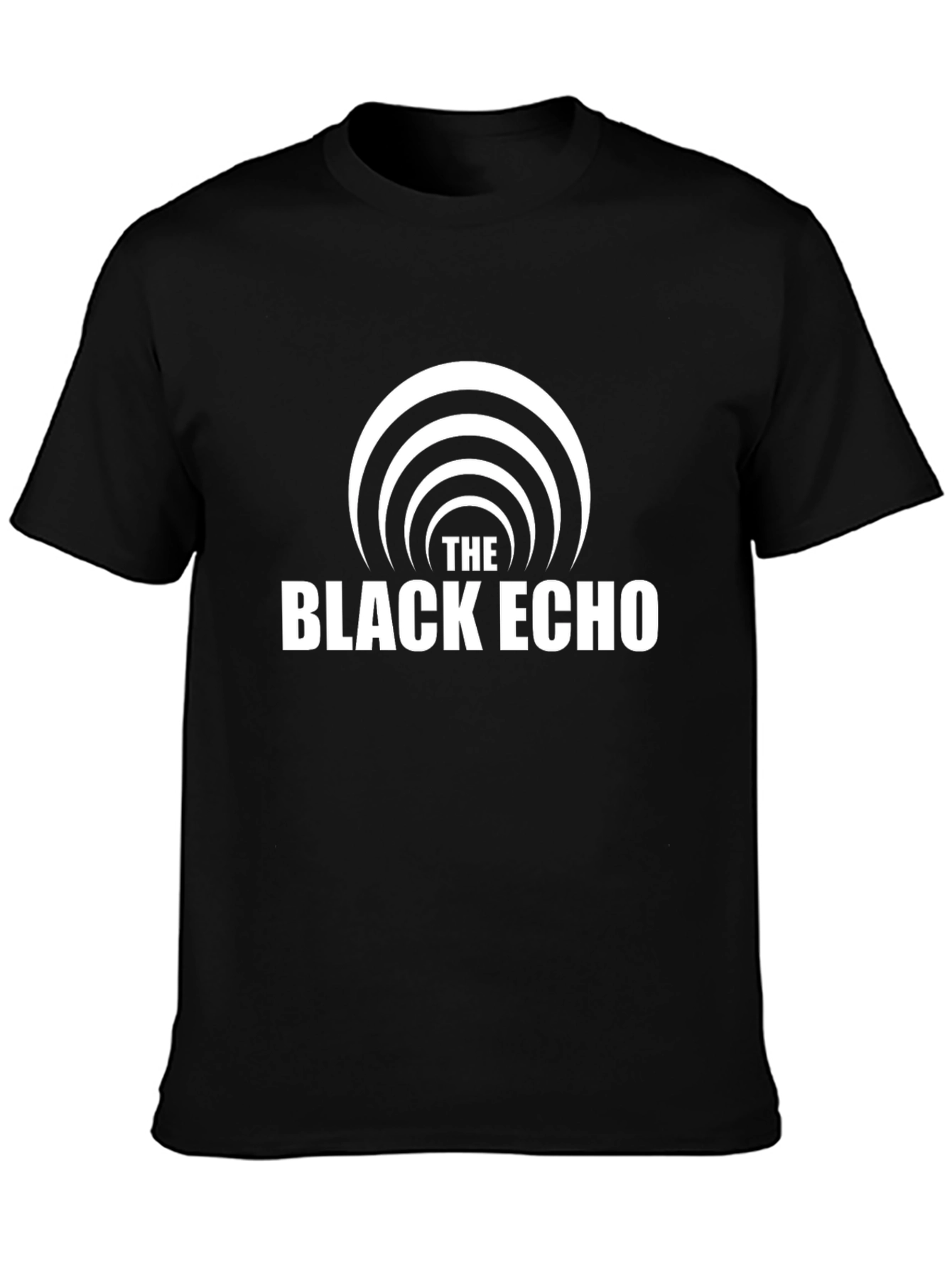 Black Echo Graphic T-Shirt - Modern Design Comfortable Fit