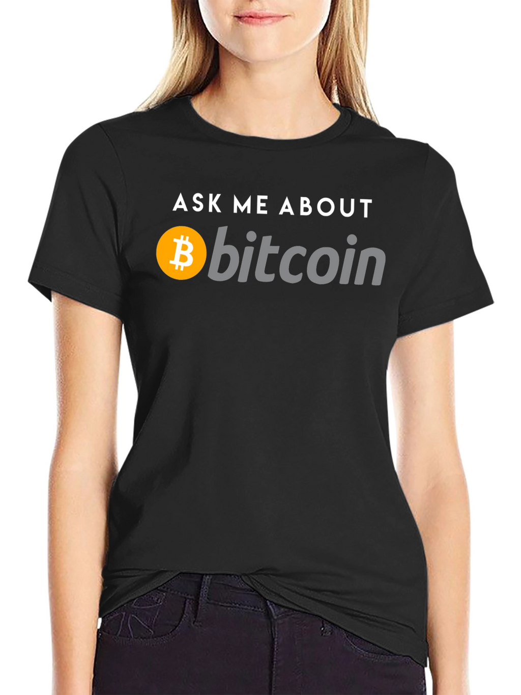Ask Me About Bitcoin Black T-Shirt