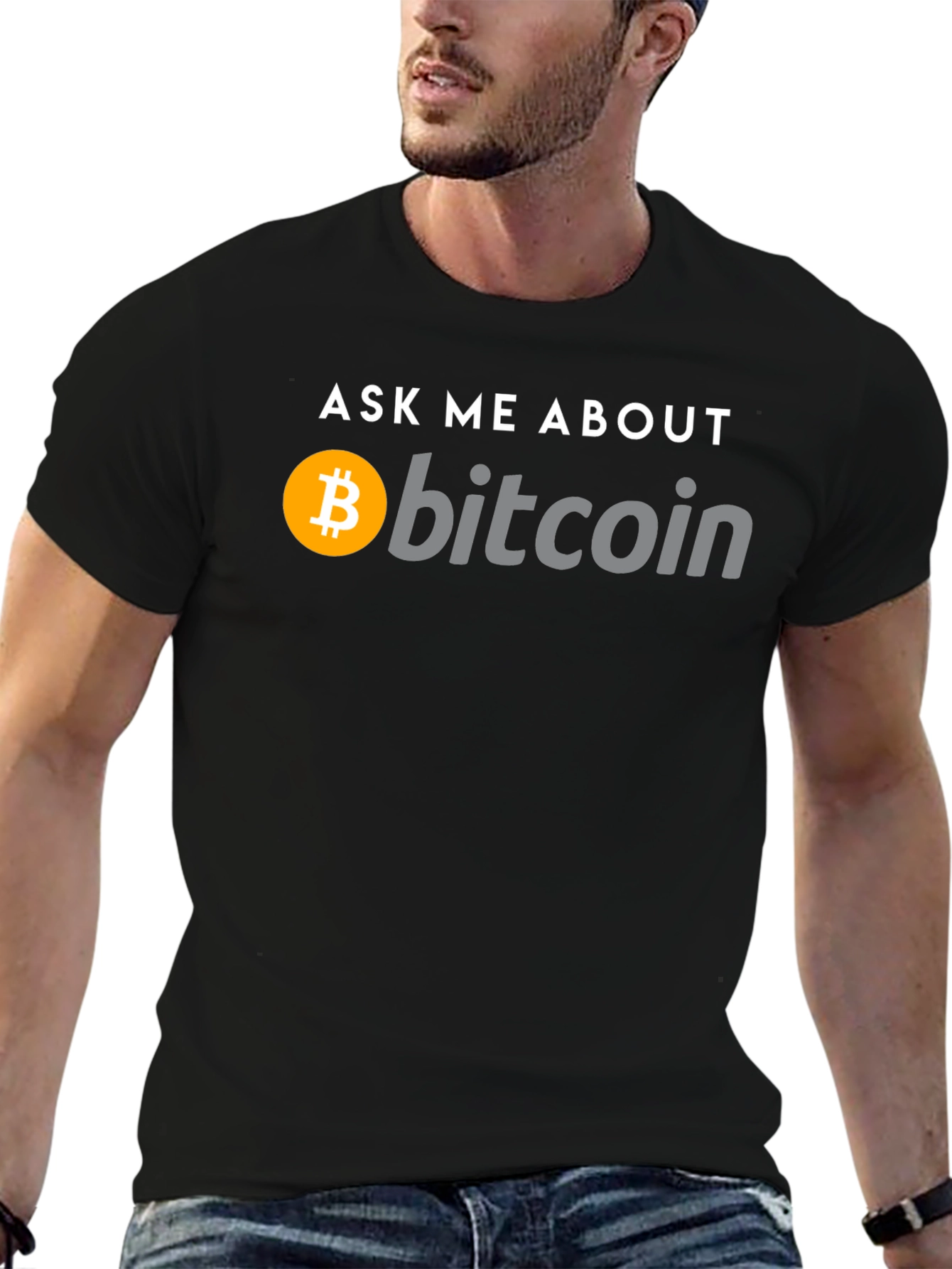 Ask Me About Bitcoin Black T-Shirt