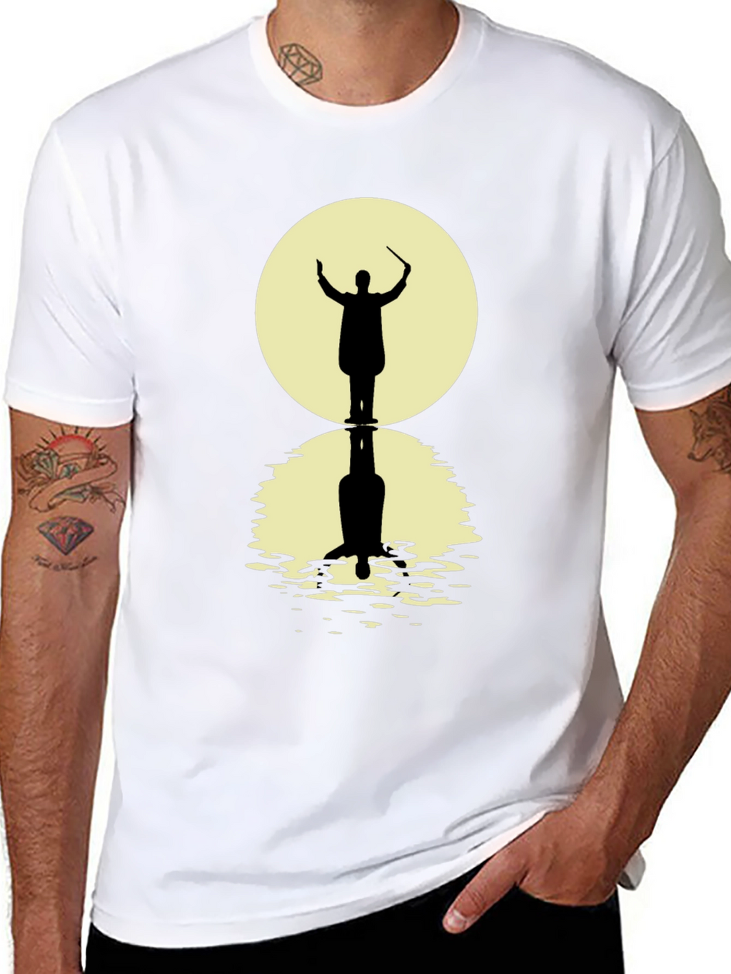 Conductor Silhouette Graphic Tee - Black