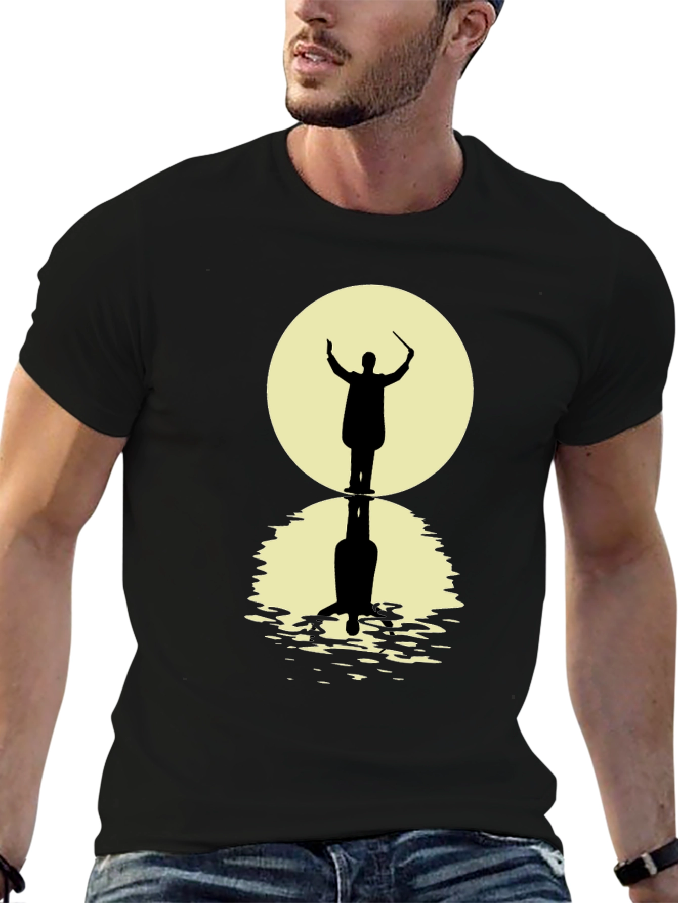 Conductor Silhouette Graphic Tee - Black