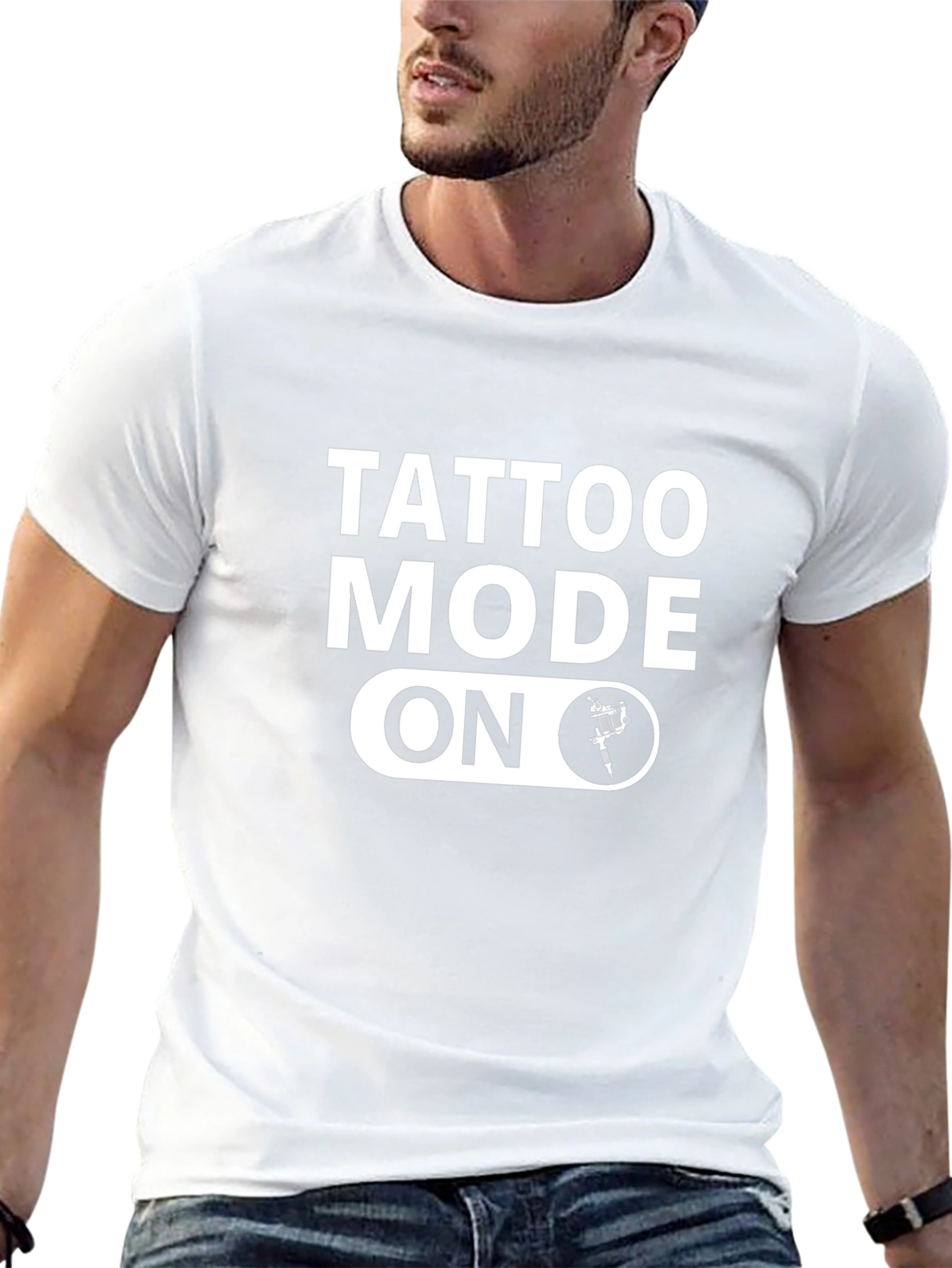 Tattoo Mode On Black T-Shirt