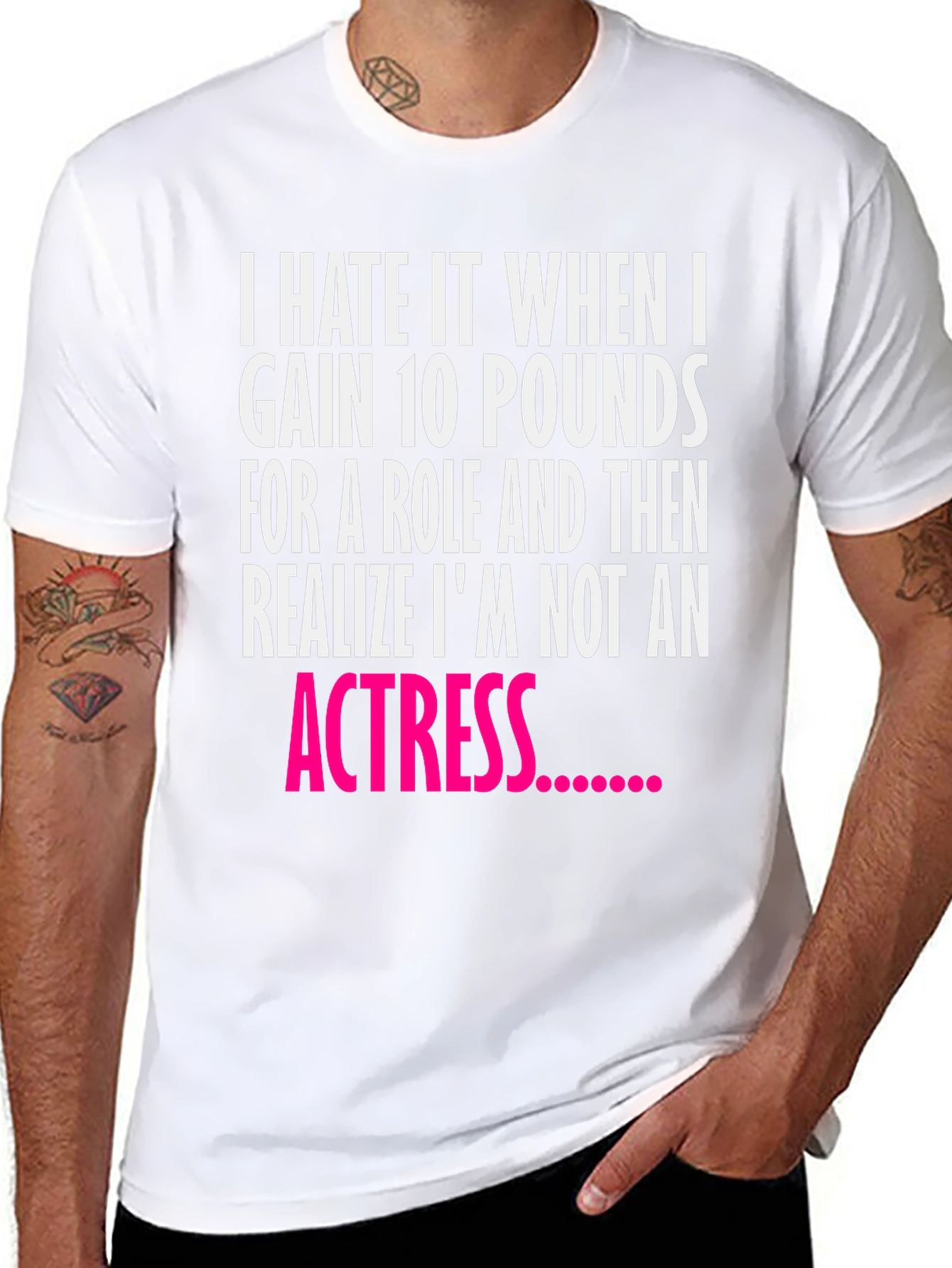 Funny Actress Quote Black T-Shirt