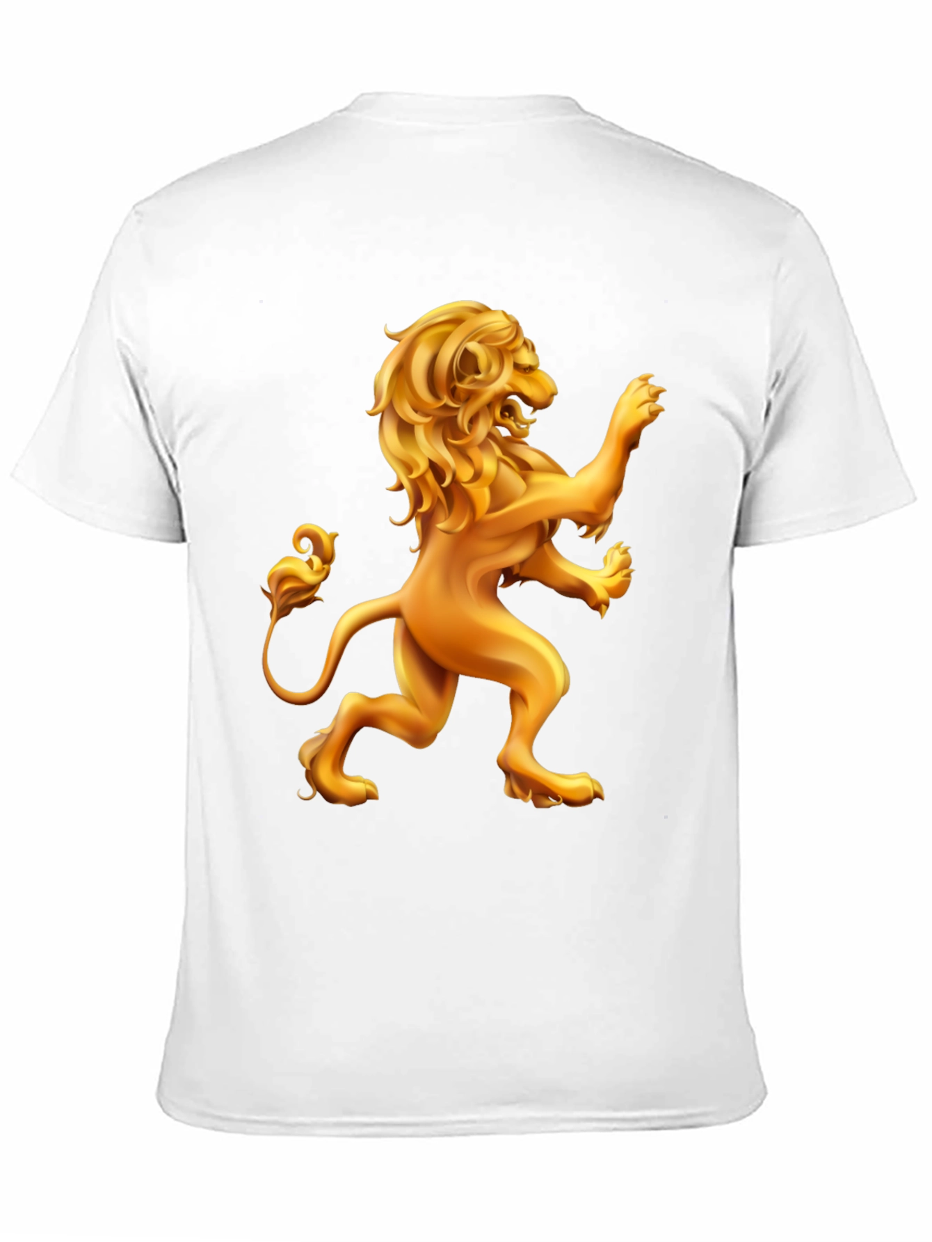 Golden Lion Graphic Black T-Shirt