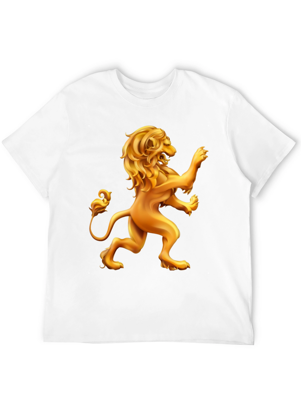 Golden Lion Graphic Black T-Shirt