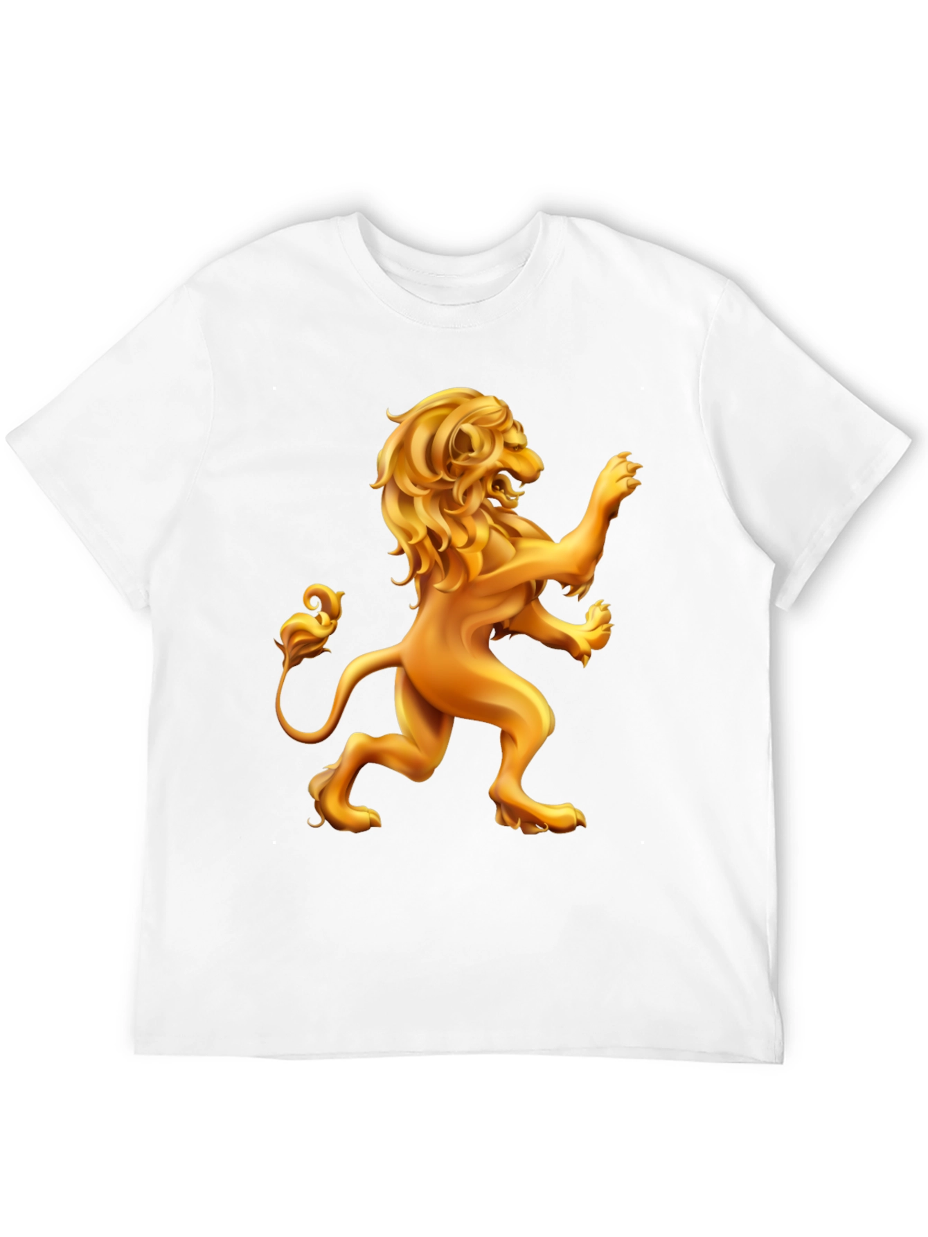 Golden Lion Graphic Black T-Shirt