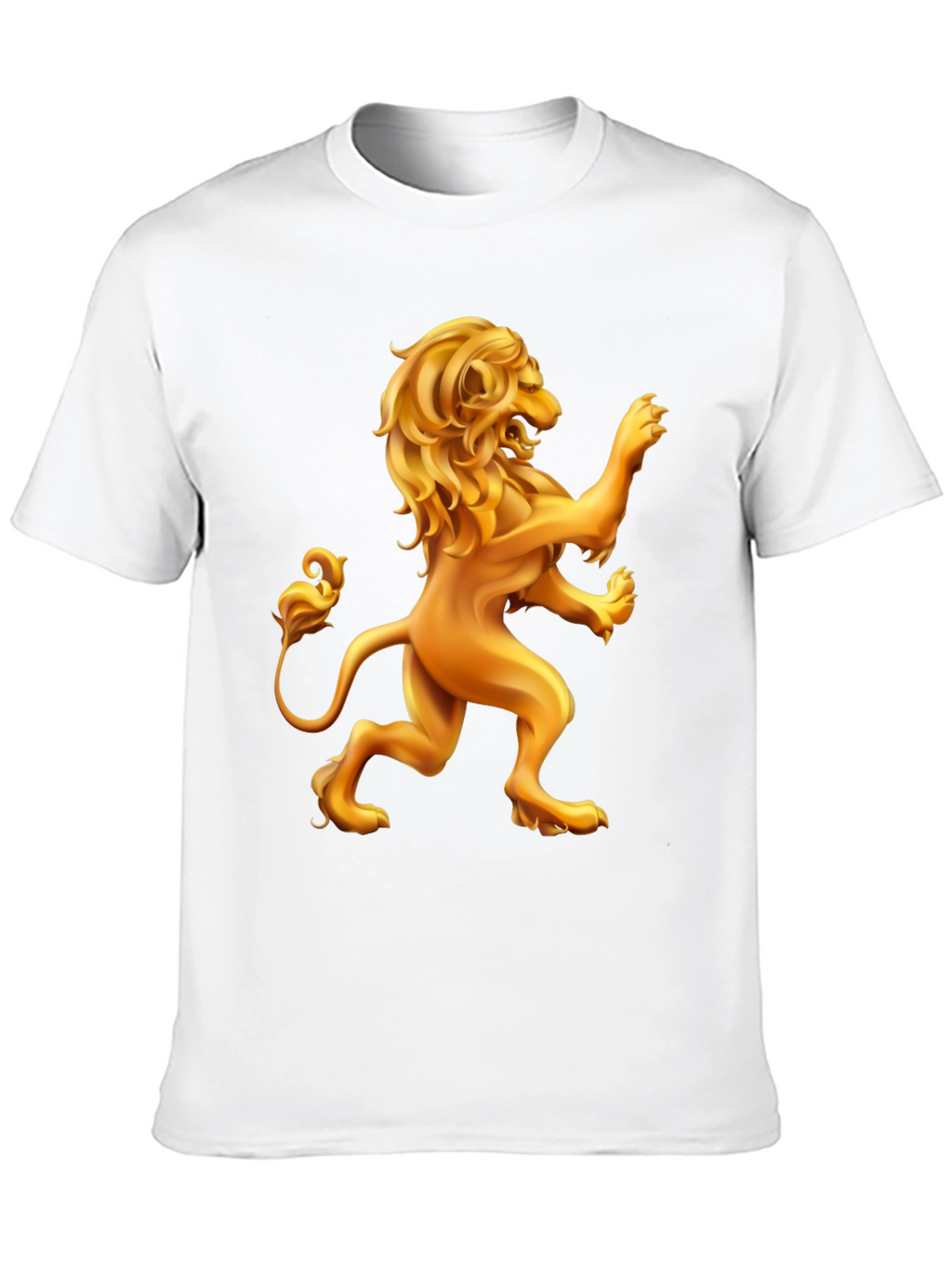 Golden Lion Graphic Black T-Shirt