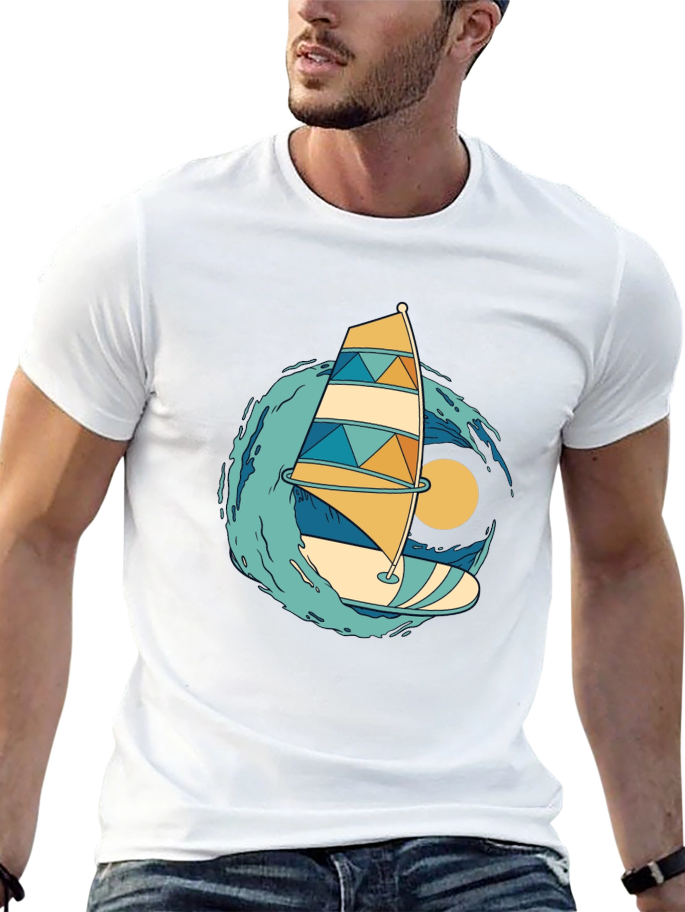 Windsurfing Graphic Tee - Summer Vibes