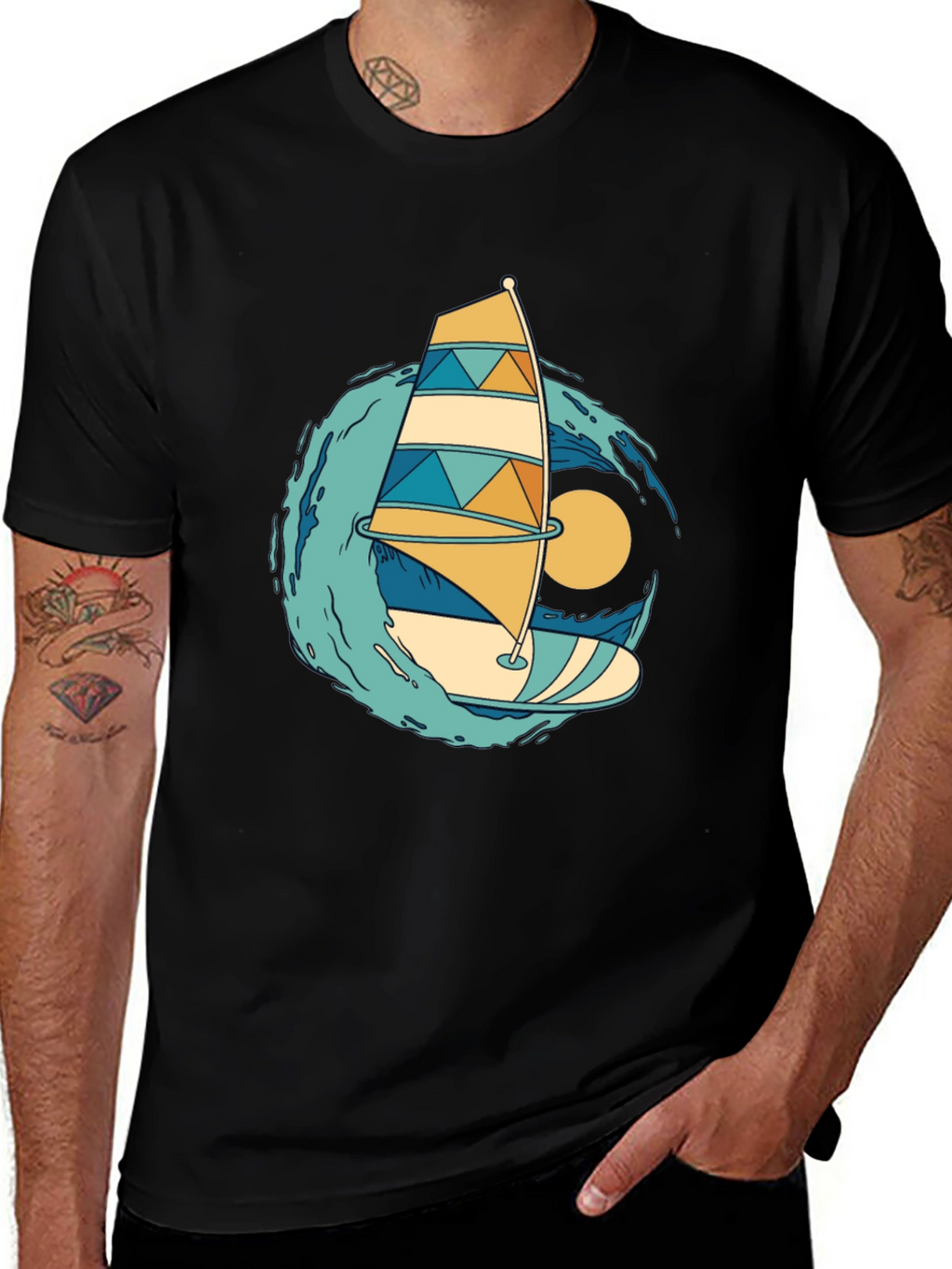 Windsurfing Graphic Tee - Summer Vibes