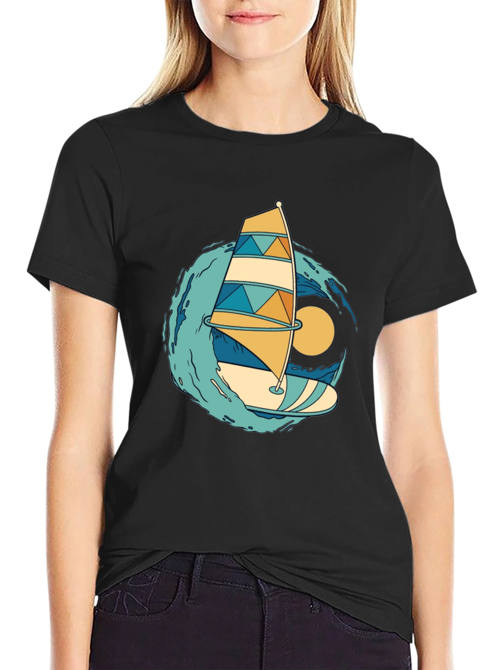 Windsurfing Graphic Tee - Summer Vibes