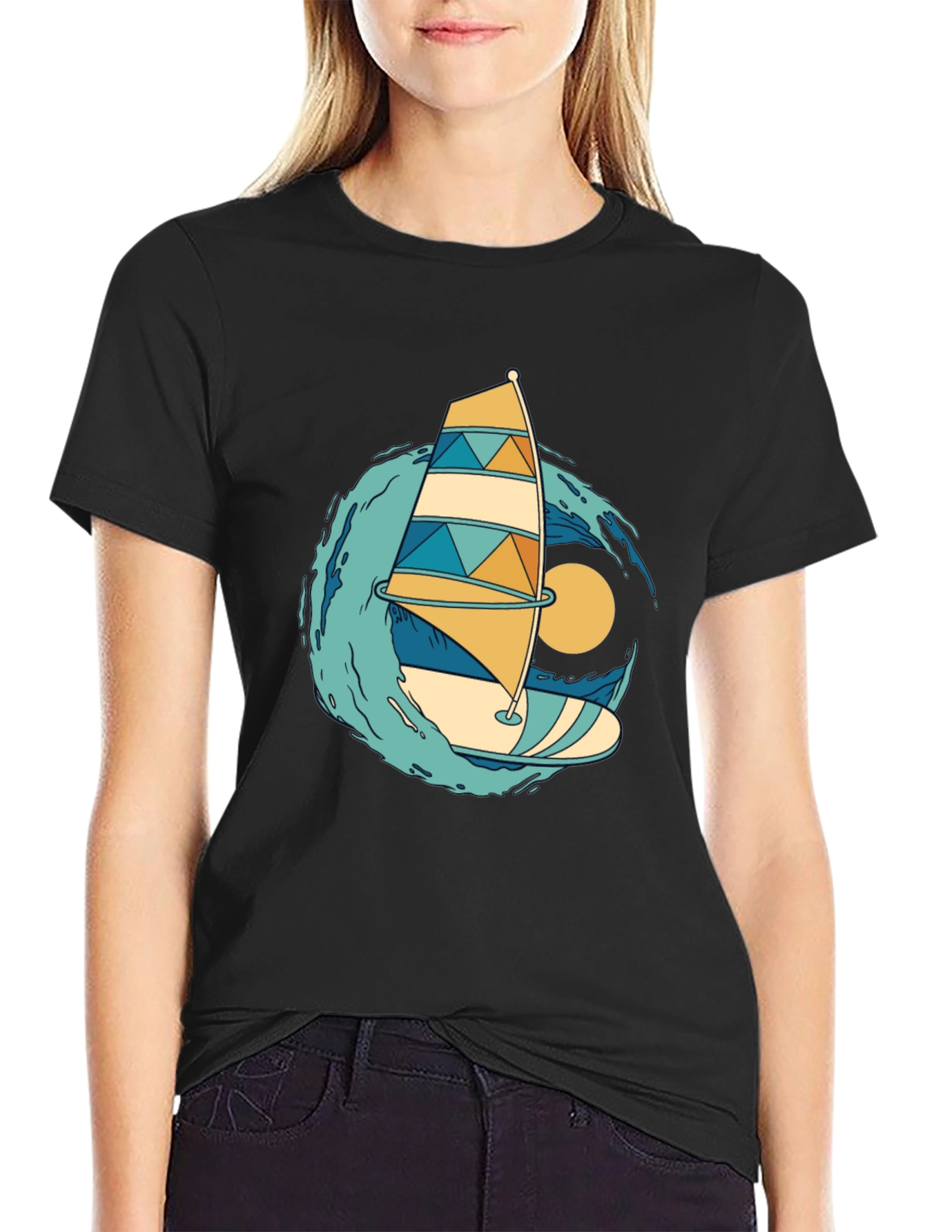 Windsurfing Graphic Tee - Summer Vibes