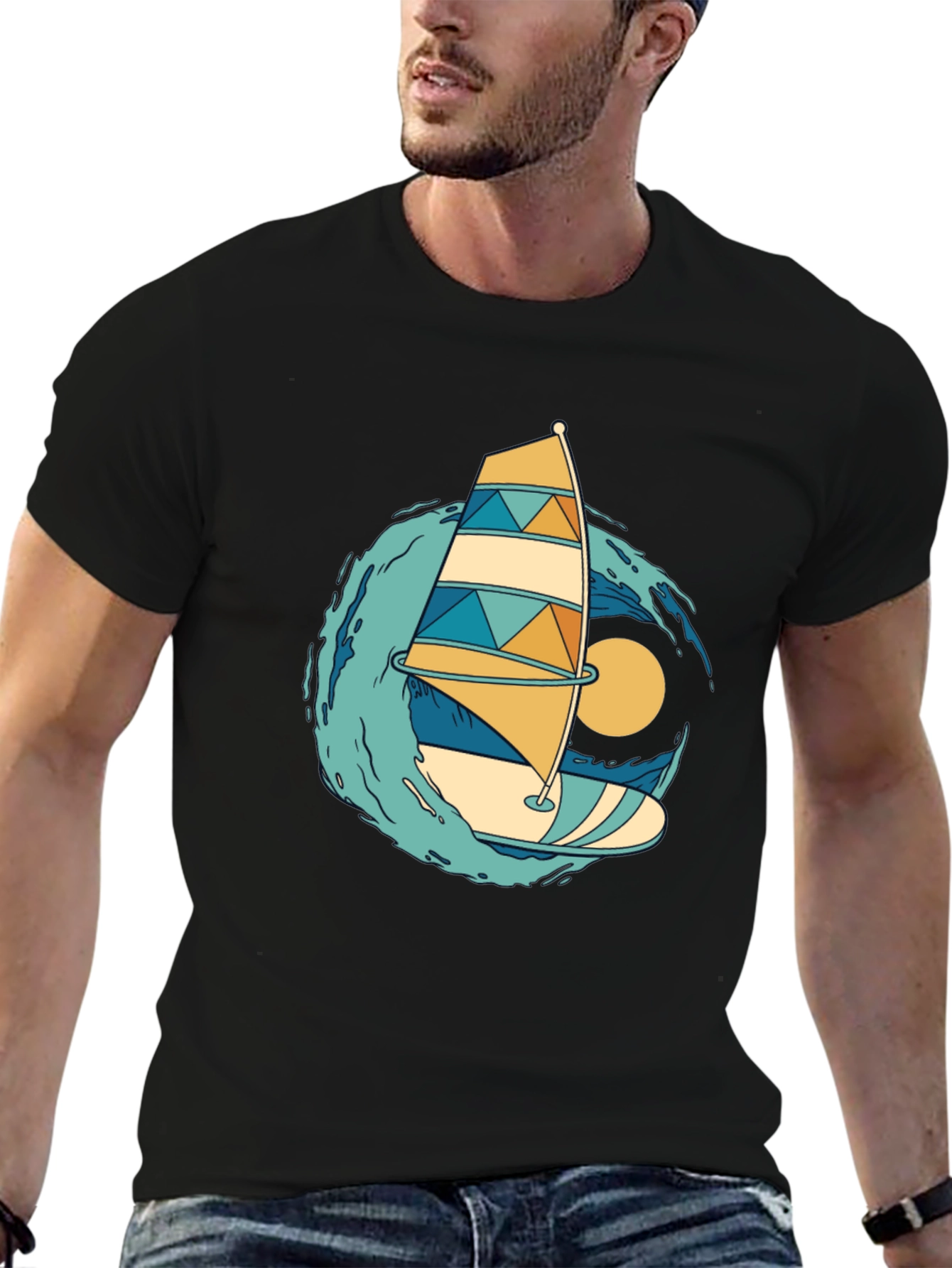 Windsurfing Graphic Tee - Summer Vibes