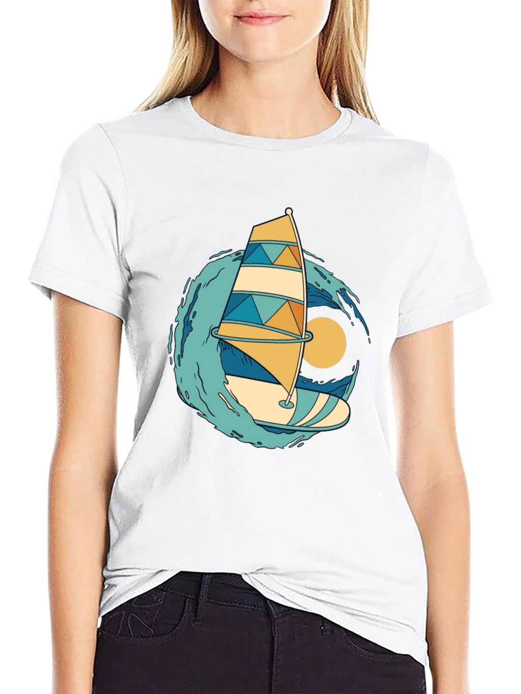 Windsurfing Graphic Tee - Summer Vibes