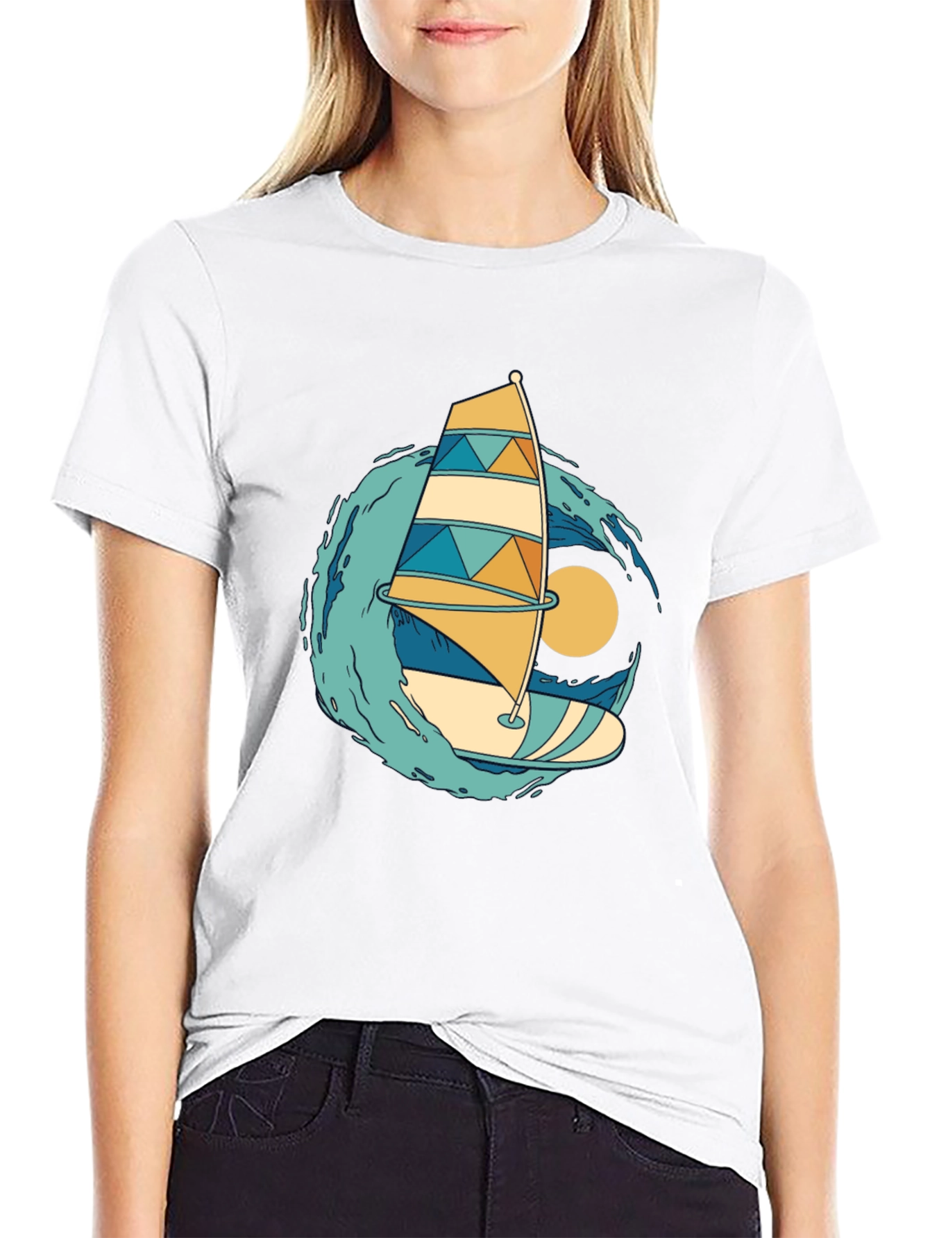Windsurfing Graphic Tee - Summer Vibes