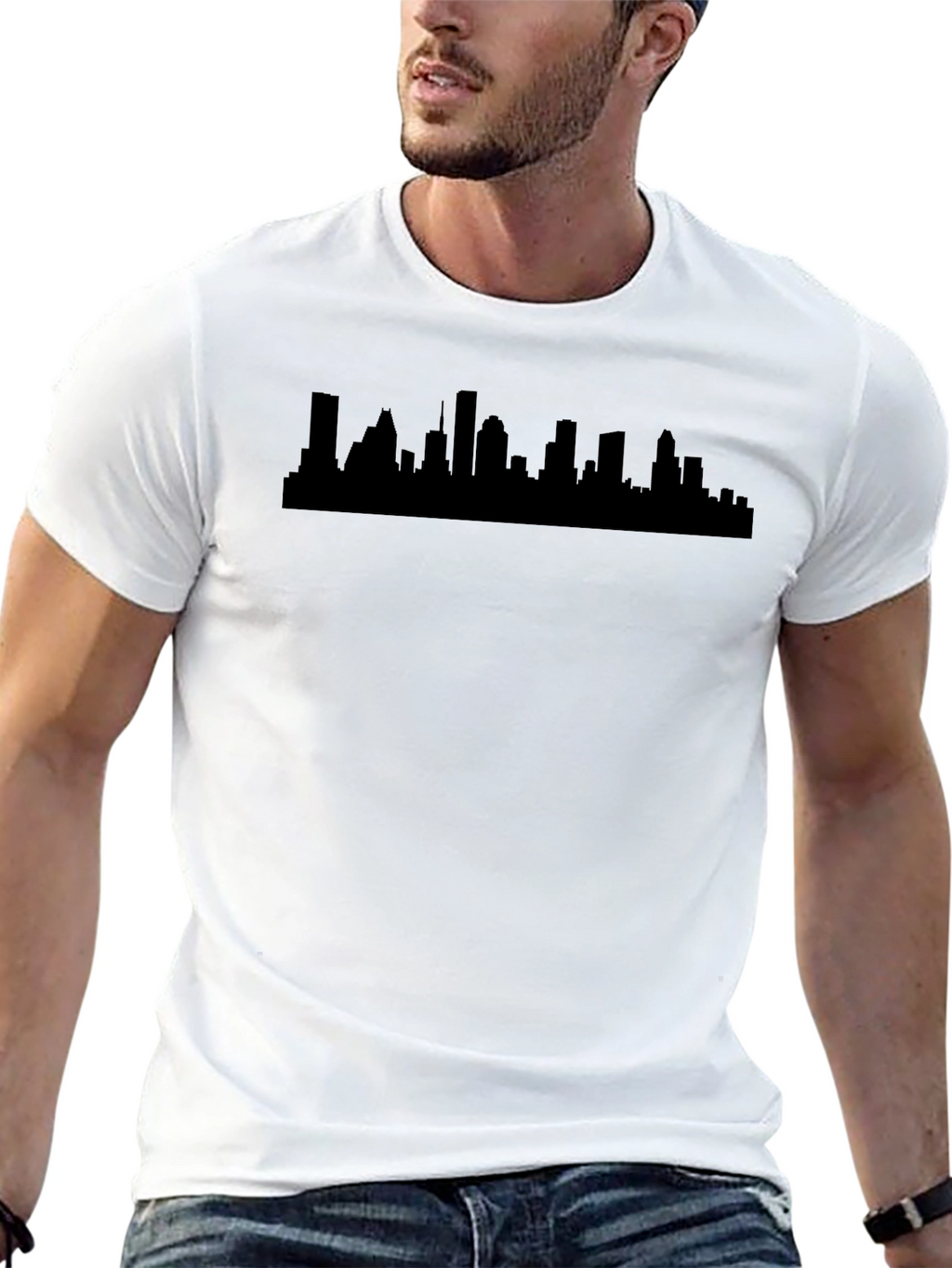 City Skyline Graphic Tee - Classic Black T-Shirt