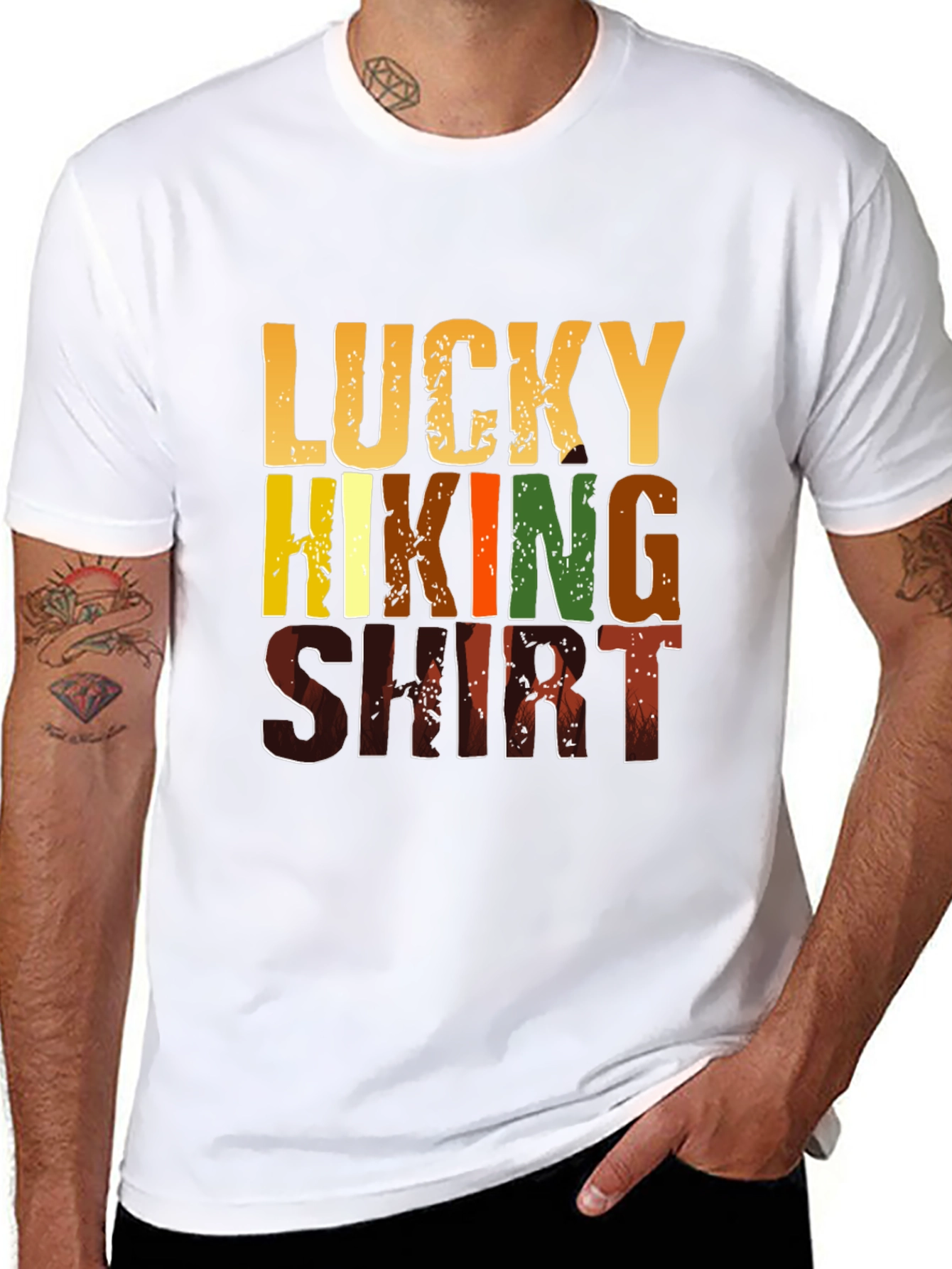 Lucky Hiking Shirt - Mens Graphic Tee