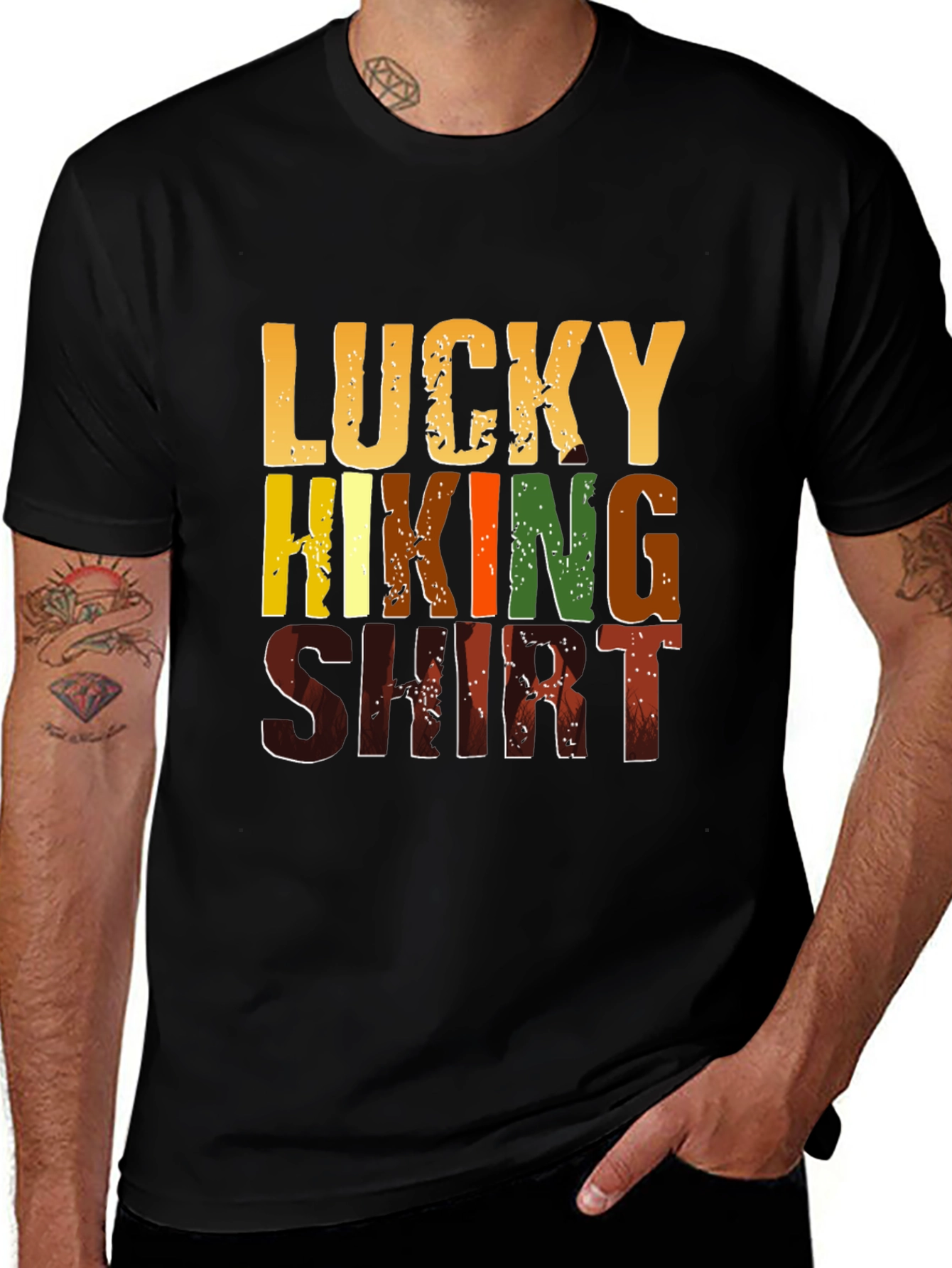 Lucky Hiking Shirt - Mens Graphic Tee