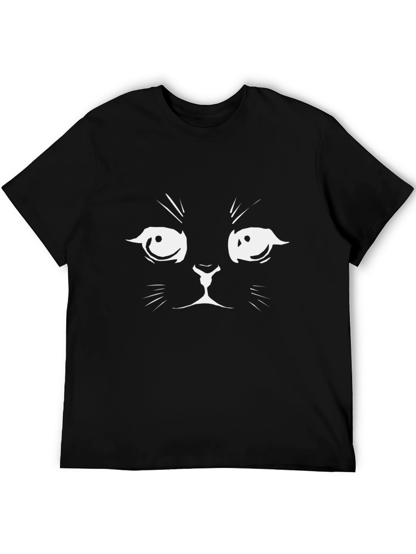 Grumpy Cat Face T-Shirt - Black Cotton Tee