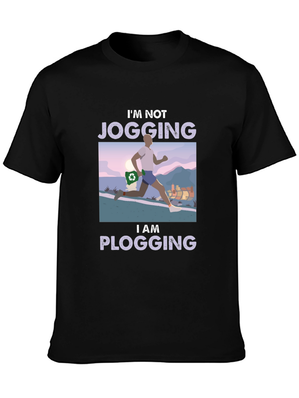 Plogging T-Shirt - Run and Clean!