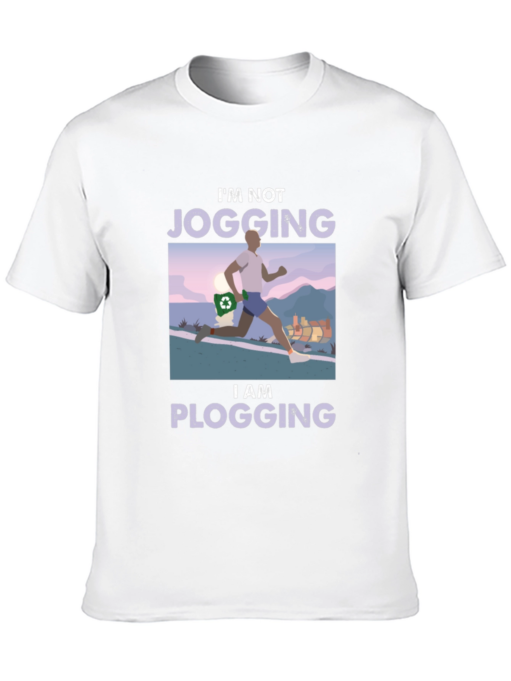Plogging T-Shirt - Run and Clean!