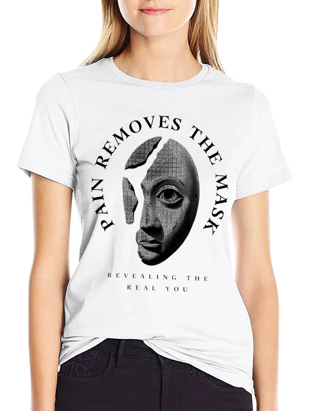 Pain Removes the Mask Graphic Tee