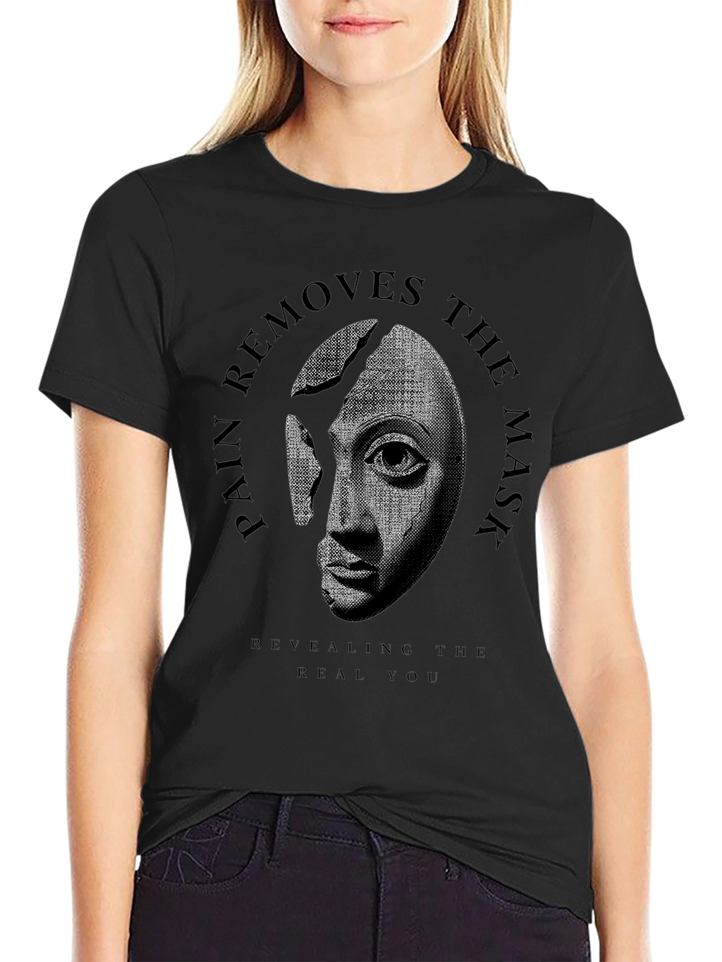 Pain Removes the Mask Graphic Tee