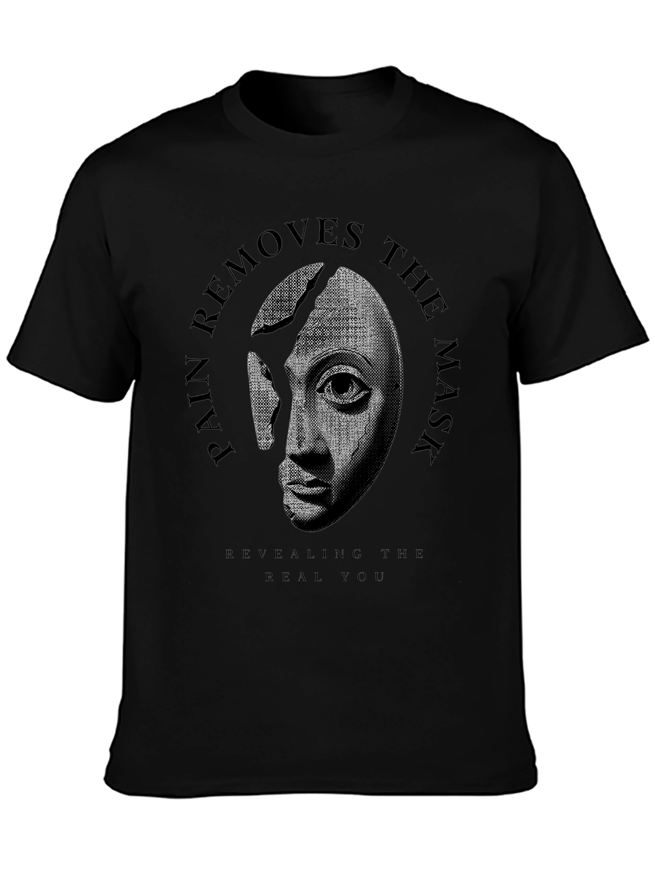 Pain Removes the Mask Graphic Tee