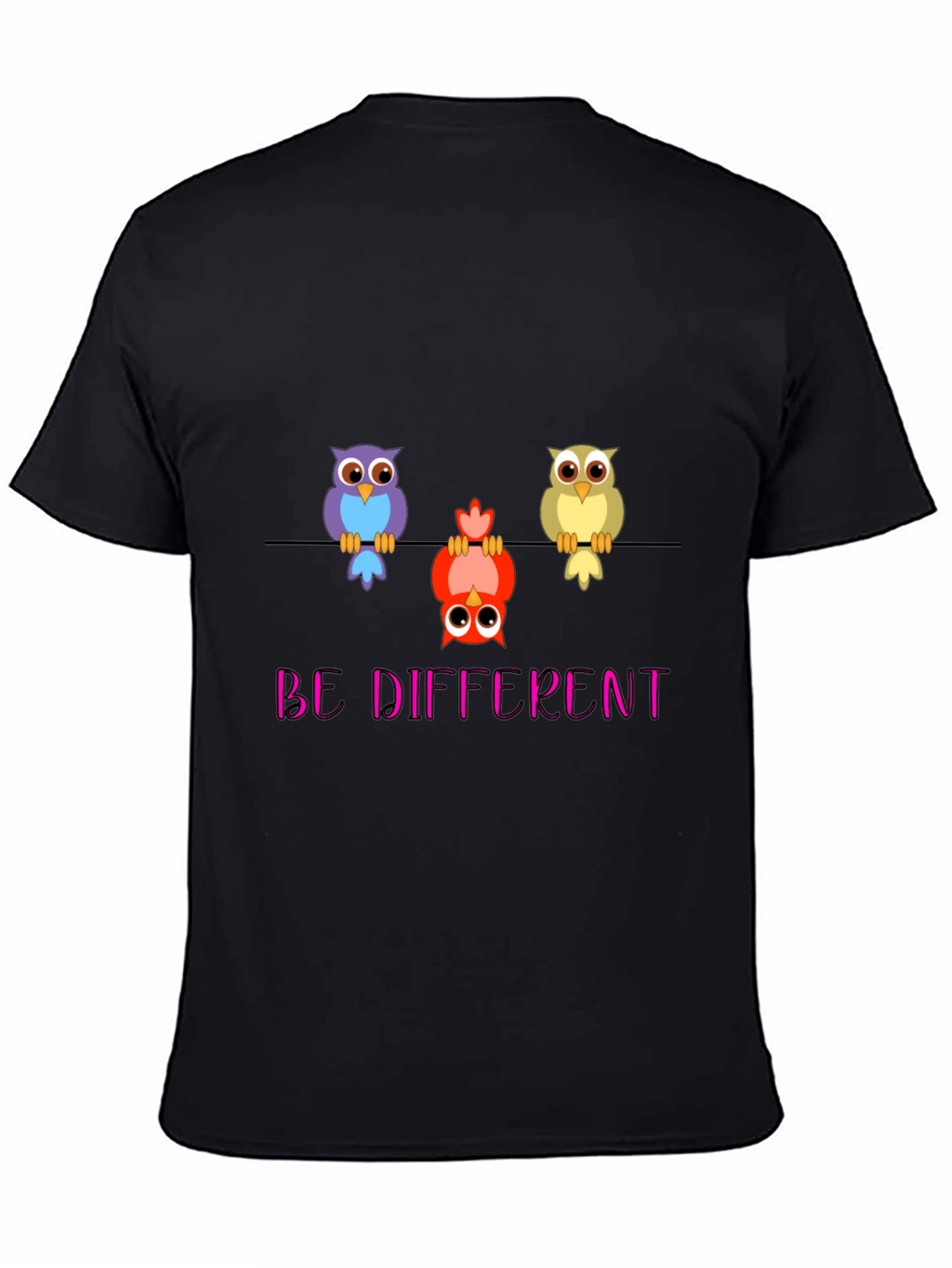 Be Different Owl T-Shirt - Quirky & Unique!