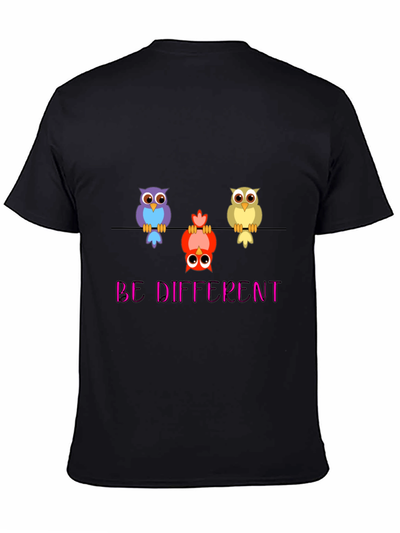 Be Different Owl T-Shirt - Quirky & Unique!