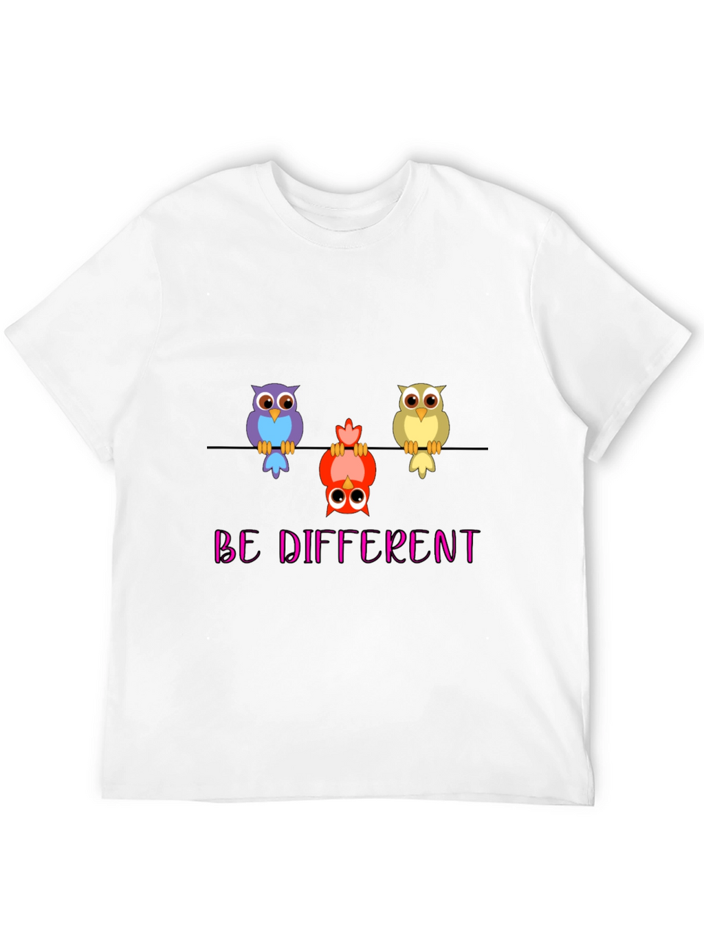 Be Different Owl T-Shirt - Quirky & Unique!