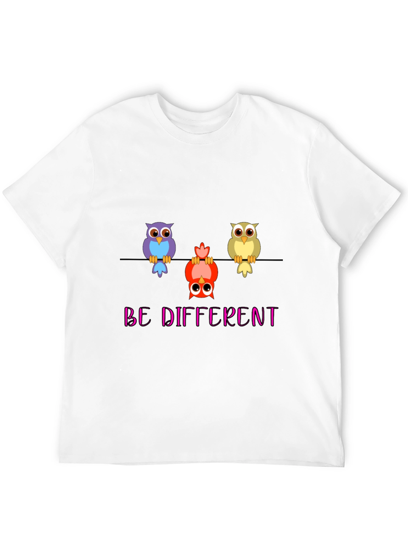 Be Different Owl T-Shirt - Quirky & Unique!
