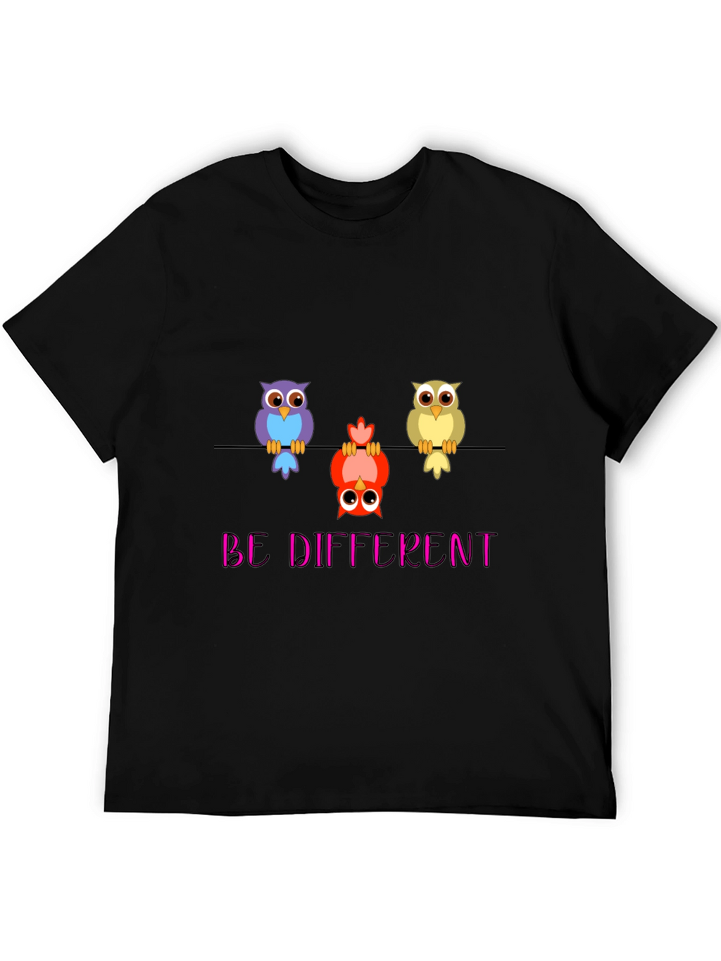 Be Different Owl T-Shirt - Quirky & Unique!